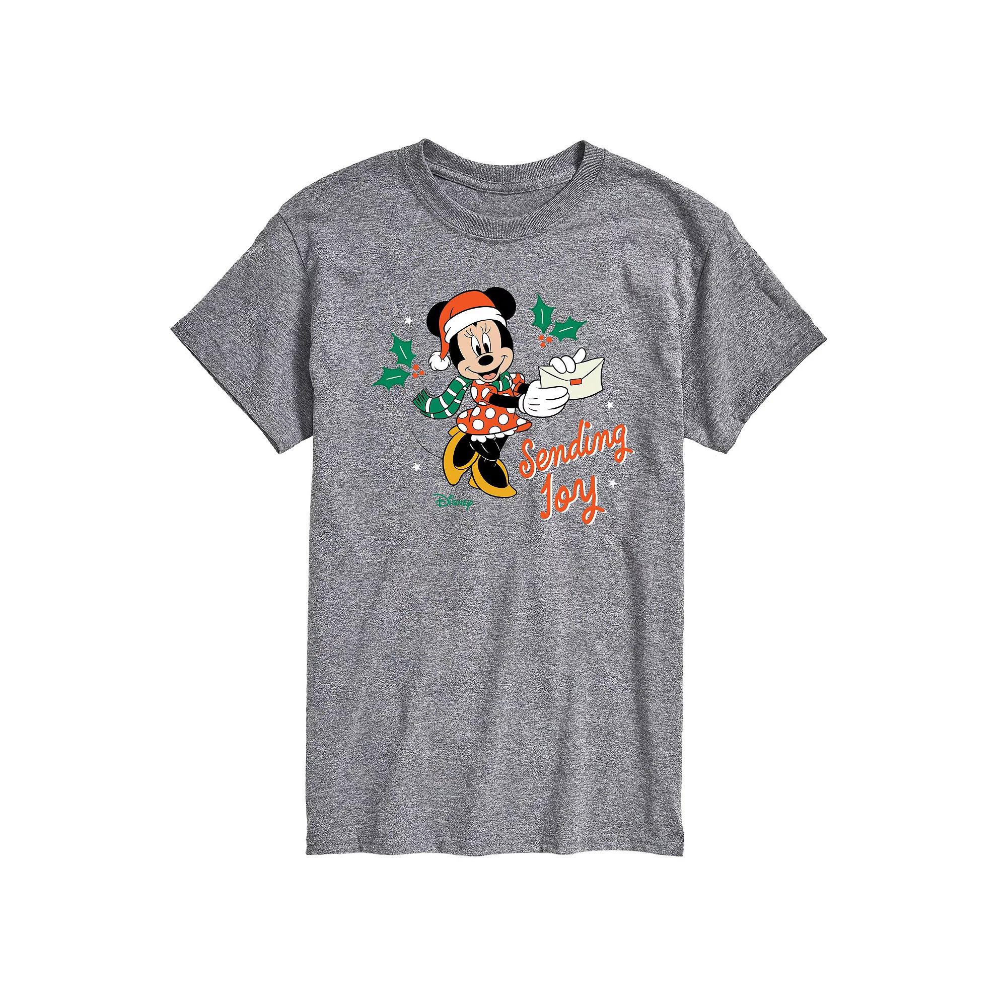 Disney's Minnie Mouse Big & Tall Sending Joy Graphic Tee, Men's,  Product Image