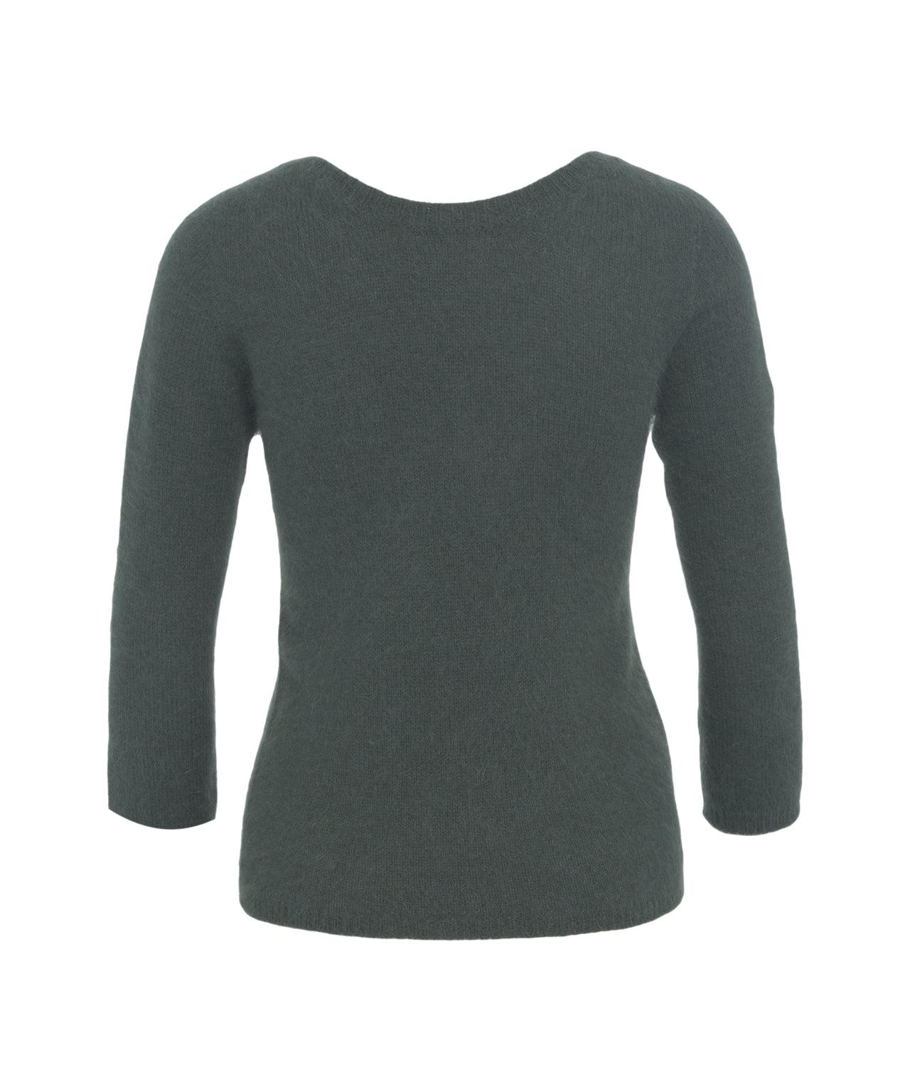 Knitted Sweater with V-Neck Product Image