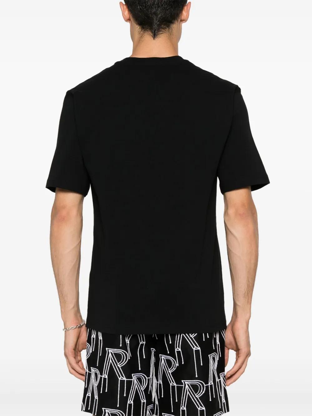 logo-embroidered cotton T-shirt Product Image