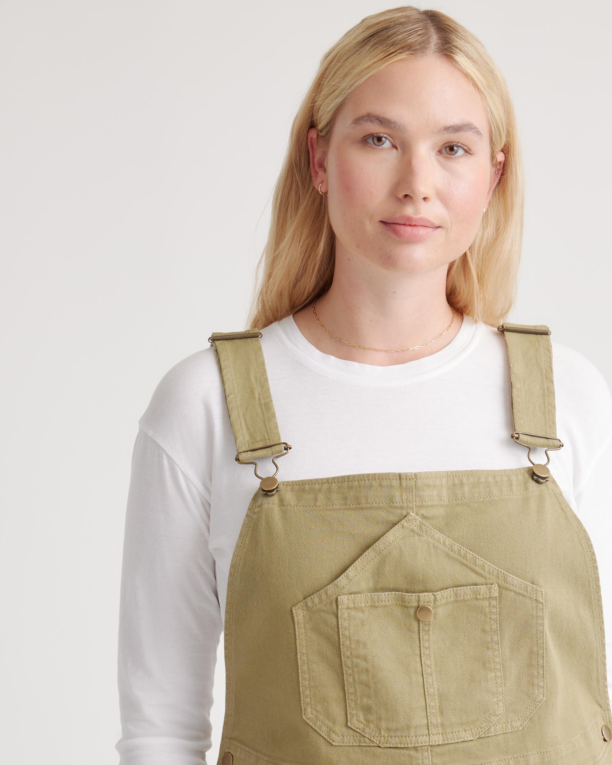 Quince | Women's Organic Stretch Cotton Twill Relaxed Overalls Size XL, Organic Cotton Product Image
