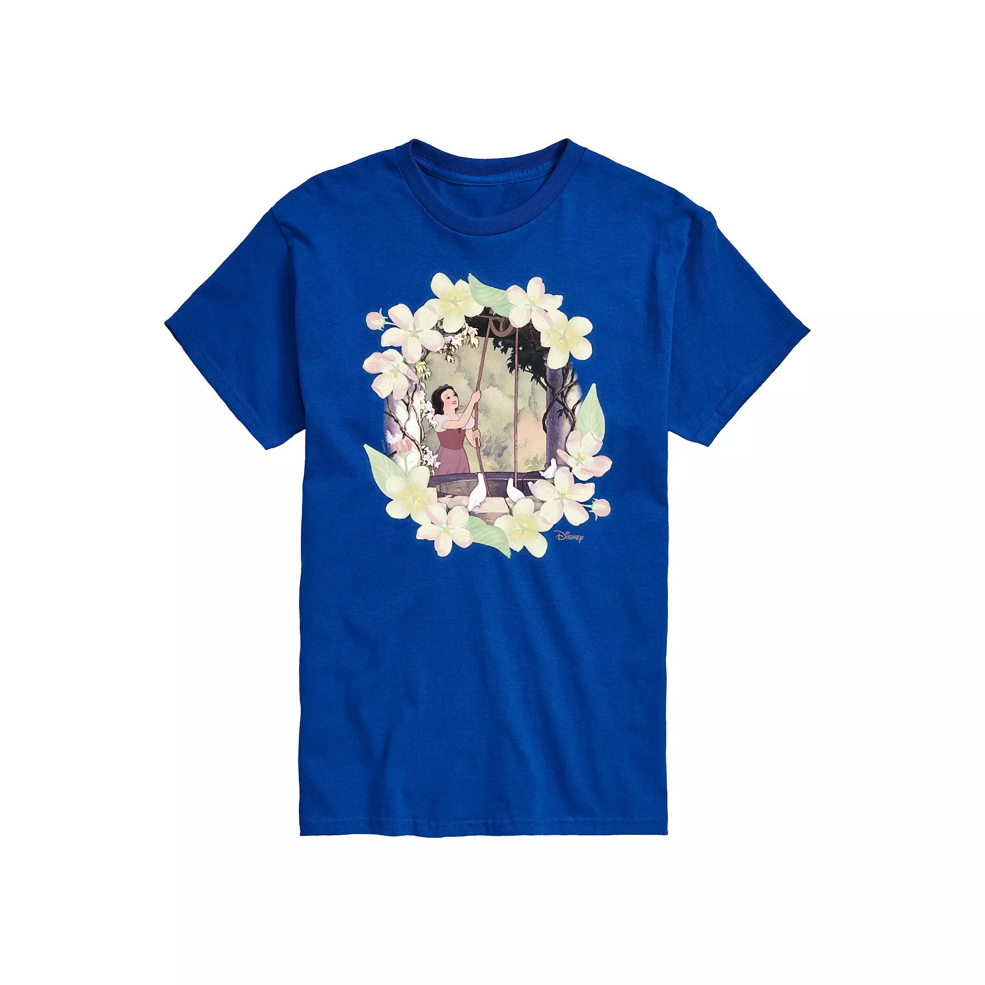 Disney Princess Big & Tall Snow White Flowers Graphic Tee, Men's,  Product Image