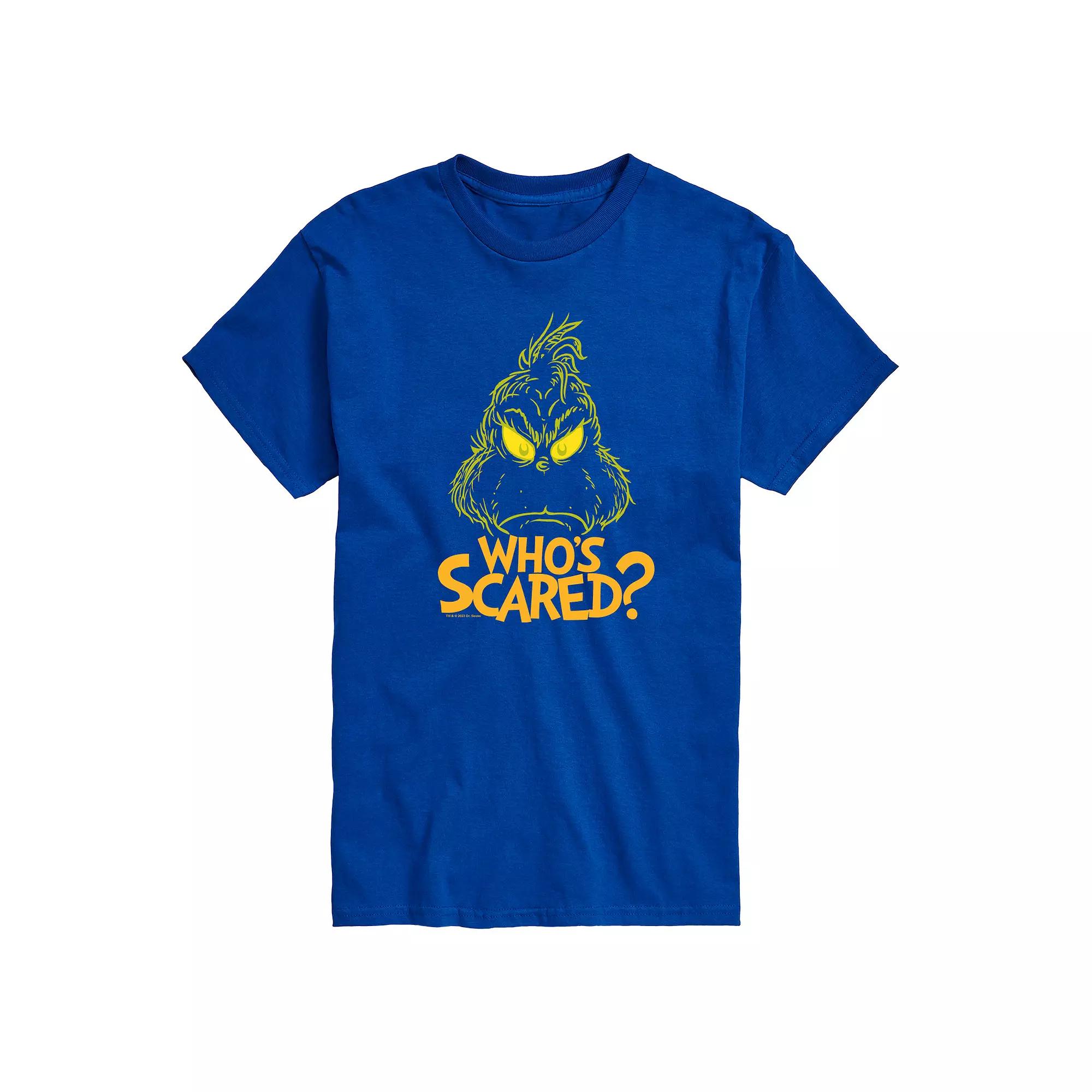 Men's Dr. Seuss Grinch Who's Scared Graphic Tee,  Product Image