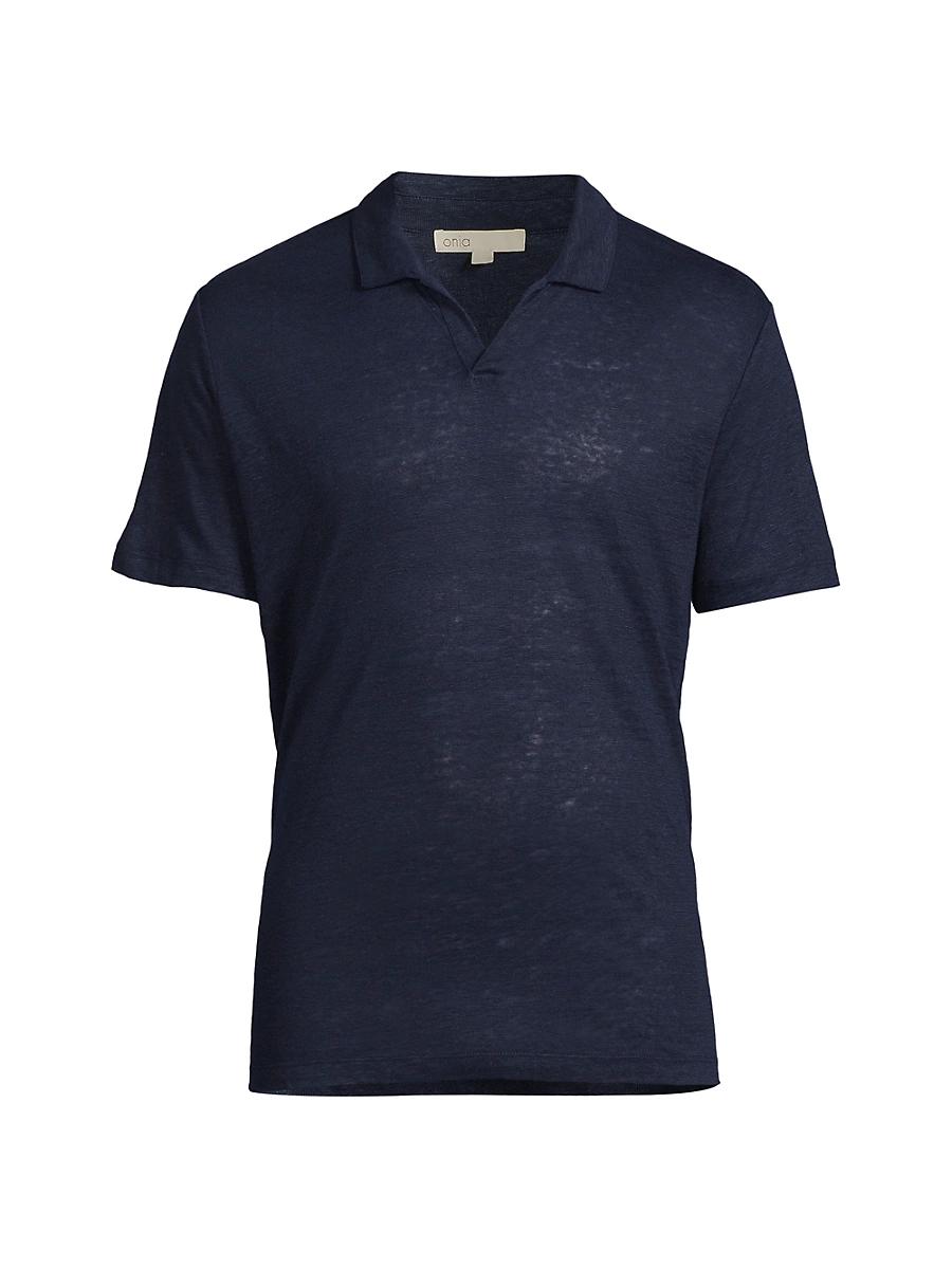 Mens Shaun Linen Polo Shirt Product Image