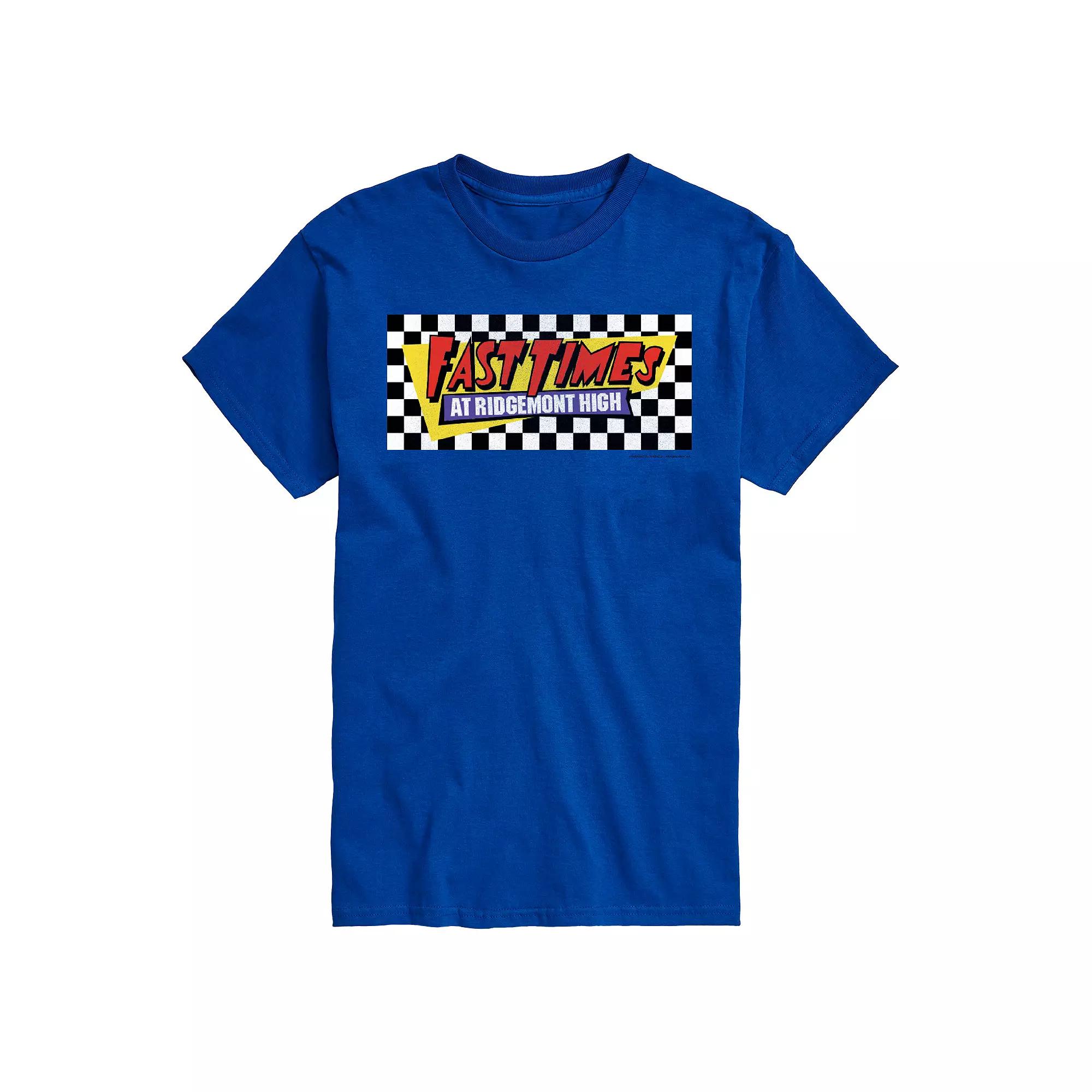 Big & Tall Fast Times At Ridgemont High Checkered Logo Graphic Tee, Men's,  Product Image