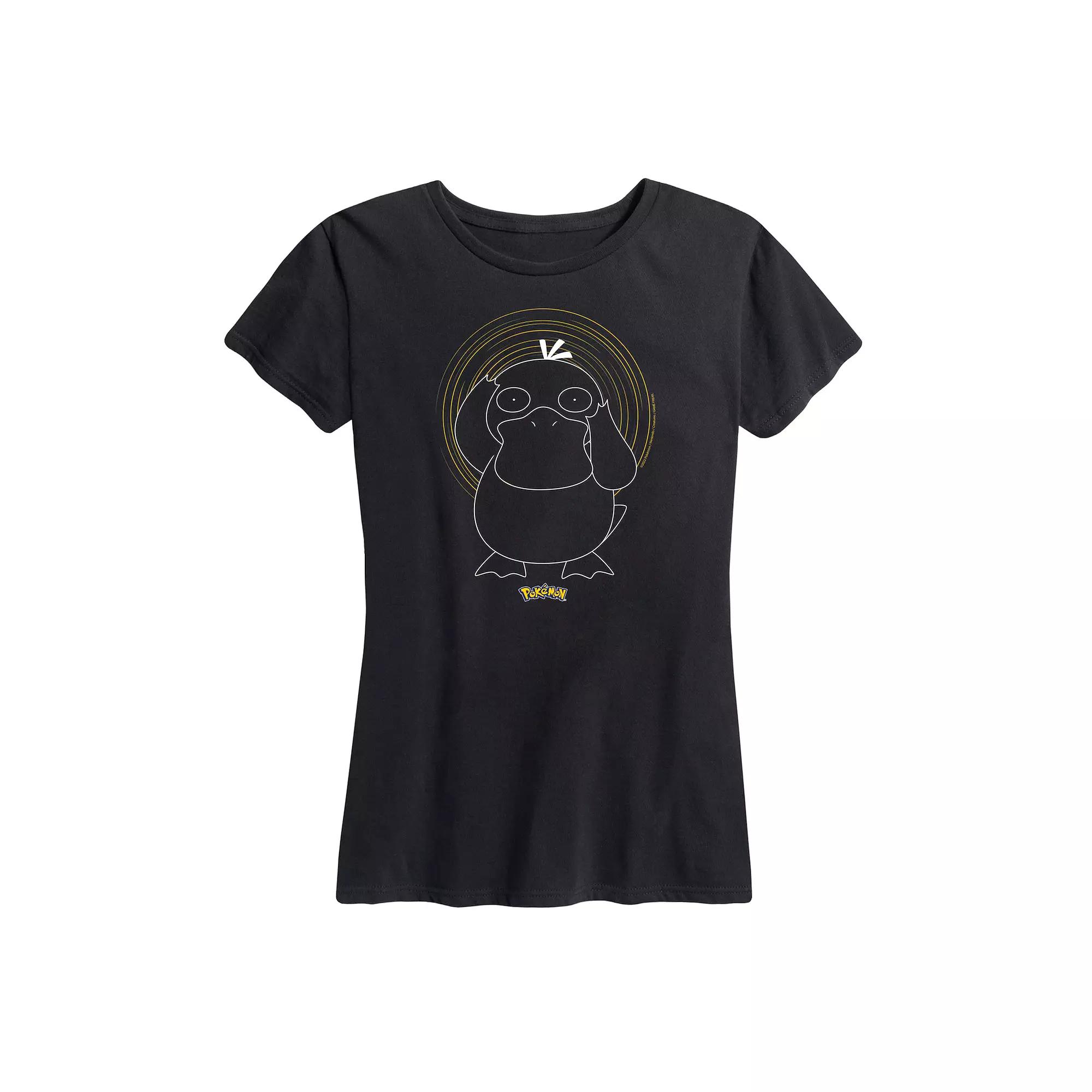 Women's Pokemon Psyduck Spiral Graphic Tee,  Product Image