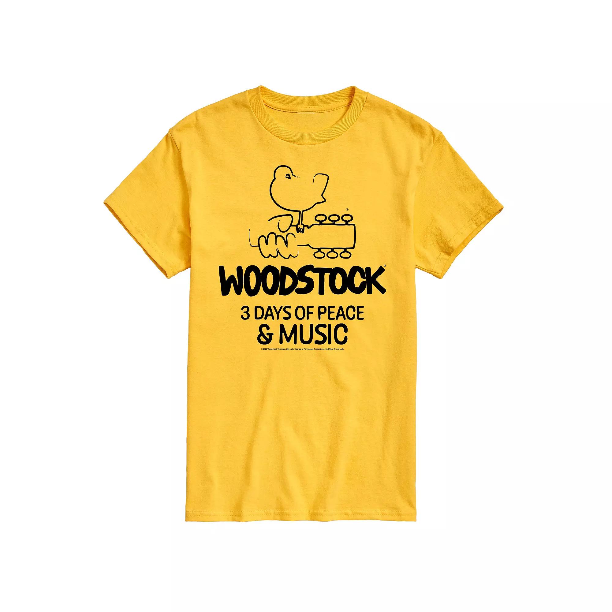 Men's Woodstock 3 Days Of Peace And Music Graphic Tee,  Product Image
