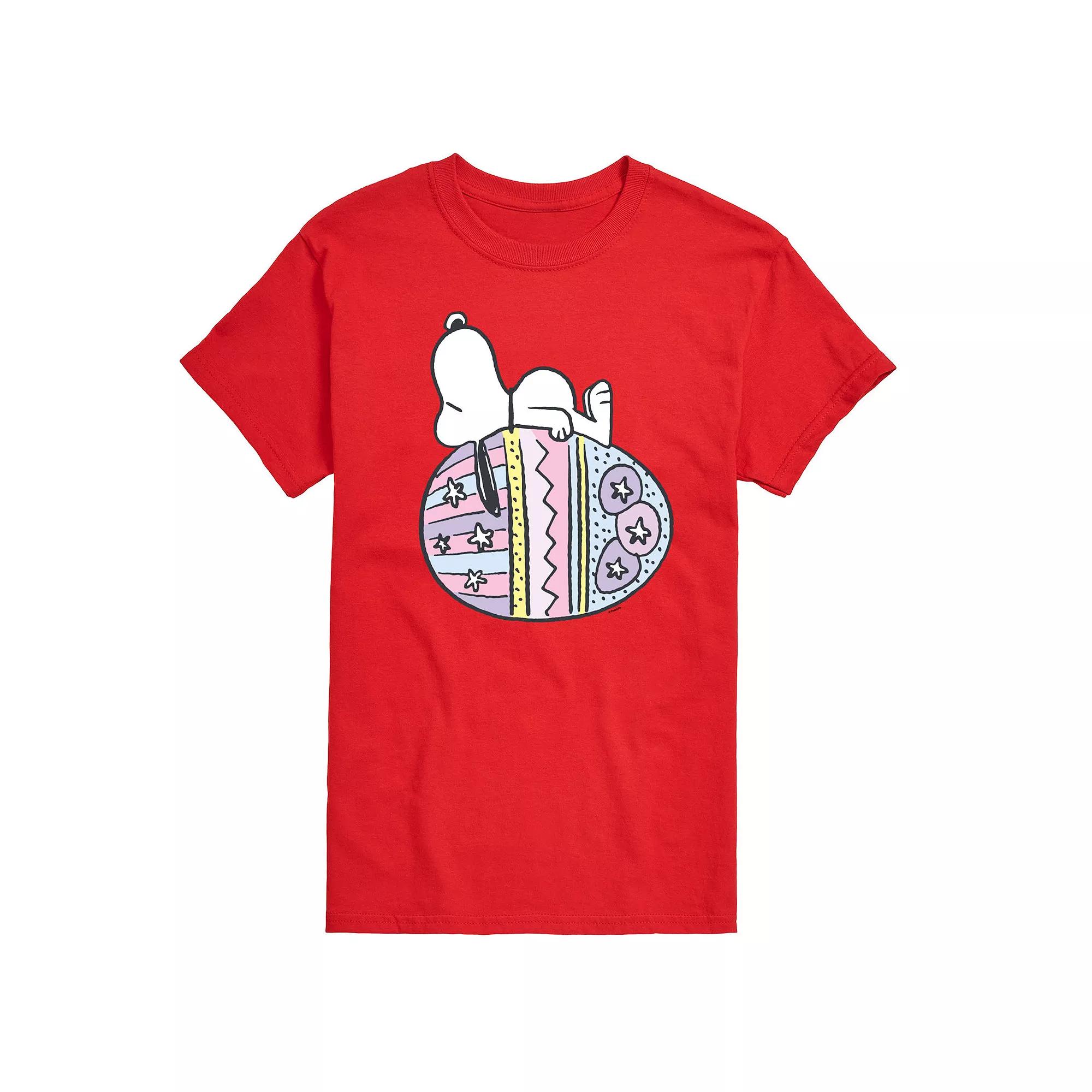 Men's Peanuts Snoopy Easter Egg Graphic Tee,  Product Image