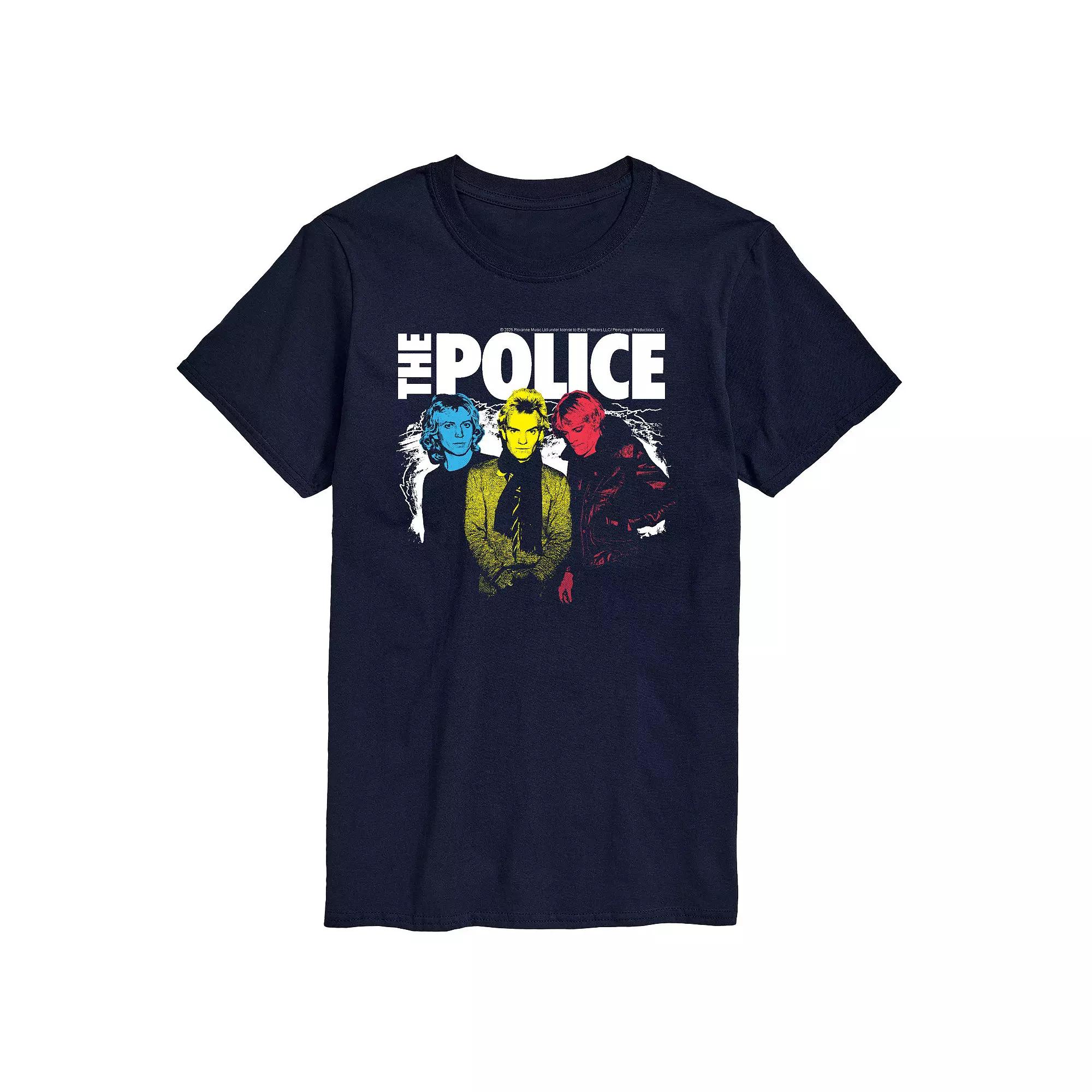Big & Tall The Police Color Pop Graphic Tee, Men's,  Product Image