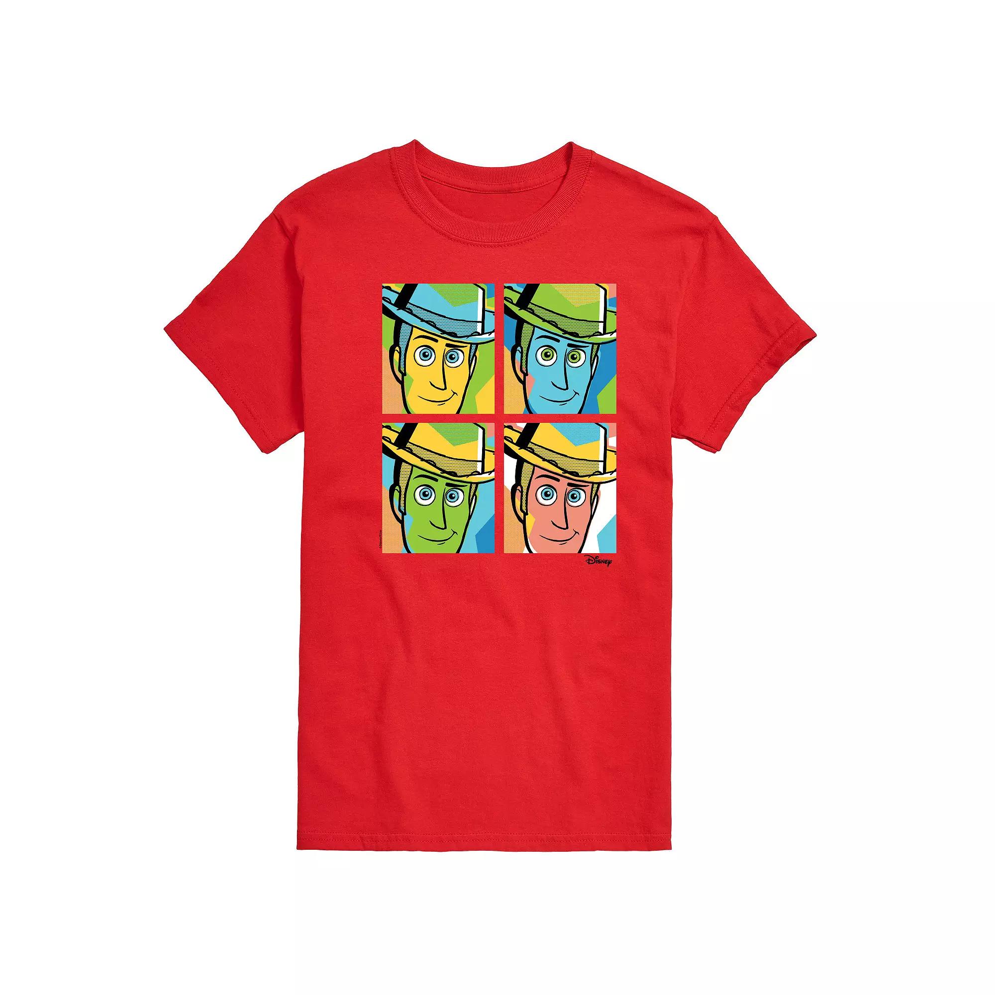 Disney / Pixar's Toy Story Woody Men's Grid Graphic Tee,  Product Image