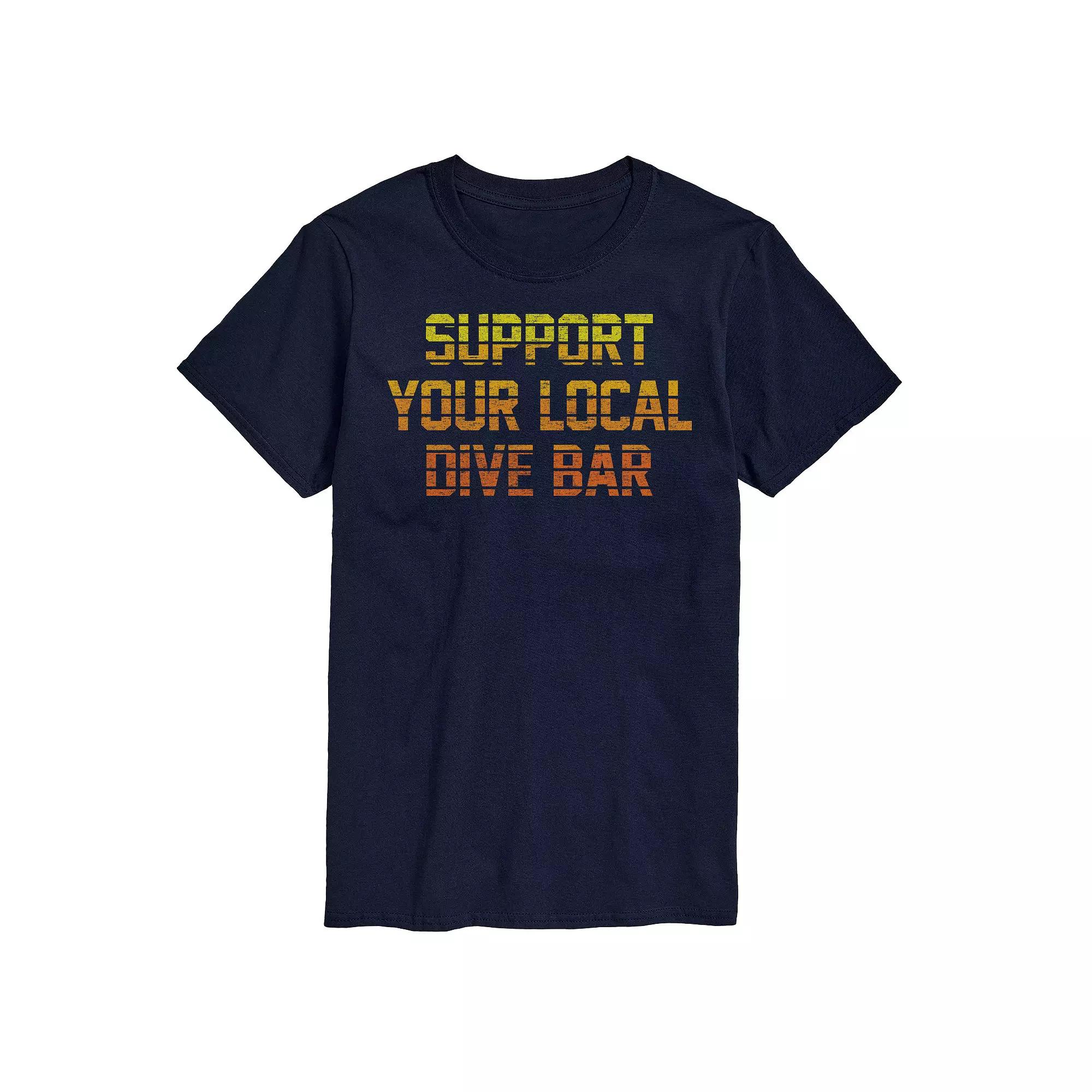 Men's Support Local Dive Bar Tee,  Product Image