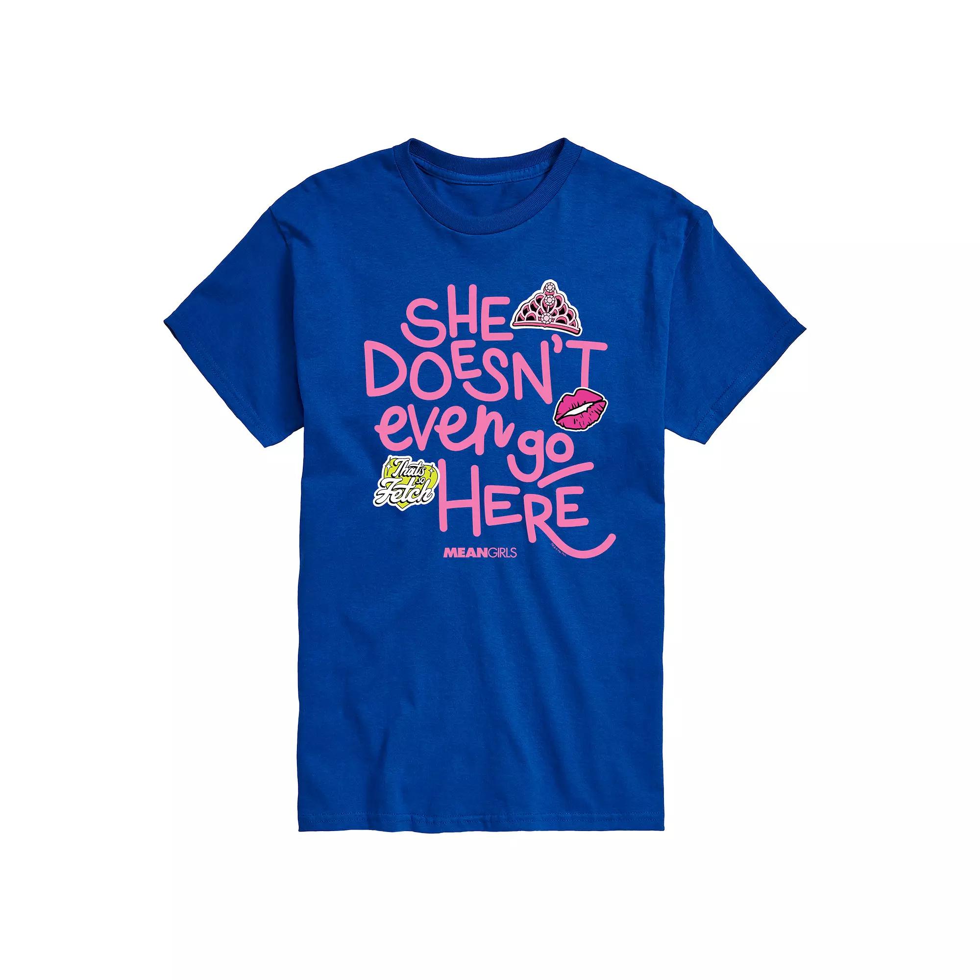 Men's Mean Girls She Doesn't Even Go Here Graphic Tee,  Product Image