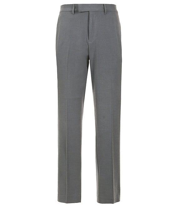 Perry Ellis Herringbone Modern Maxwell Fit Flat Front Stretch Pants Product Image