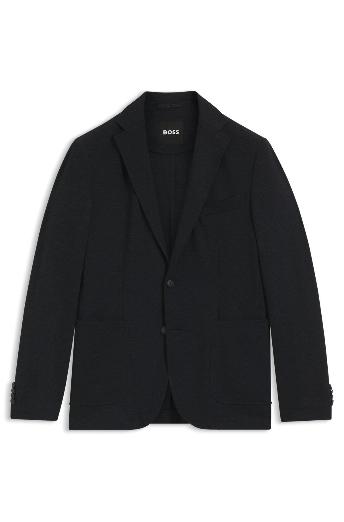 Slim-fit jacket in performance-stretch fabric Product Image