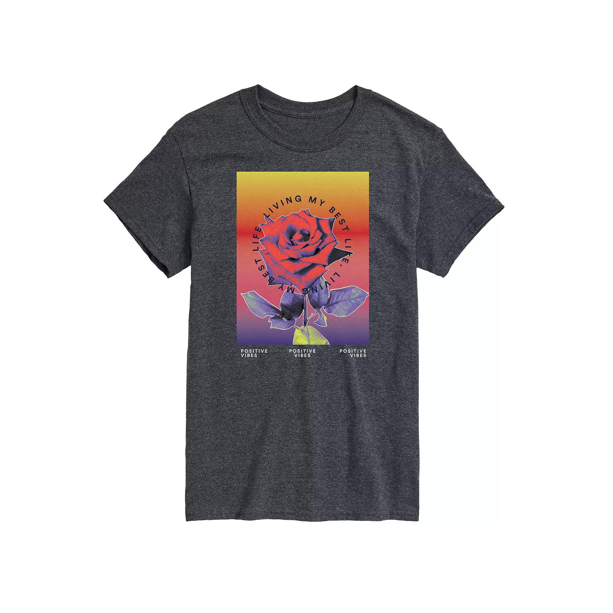 Big & Tall Positive Vibes Tee, Men's,  Product Image