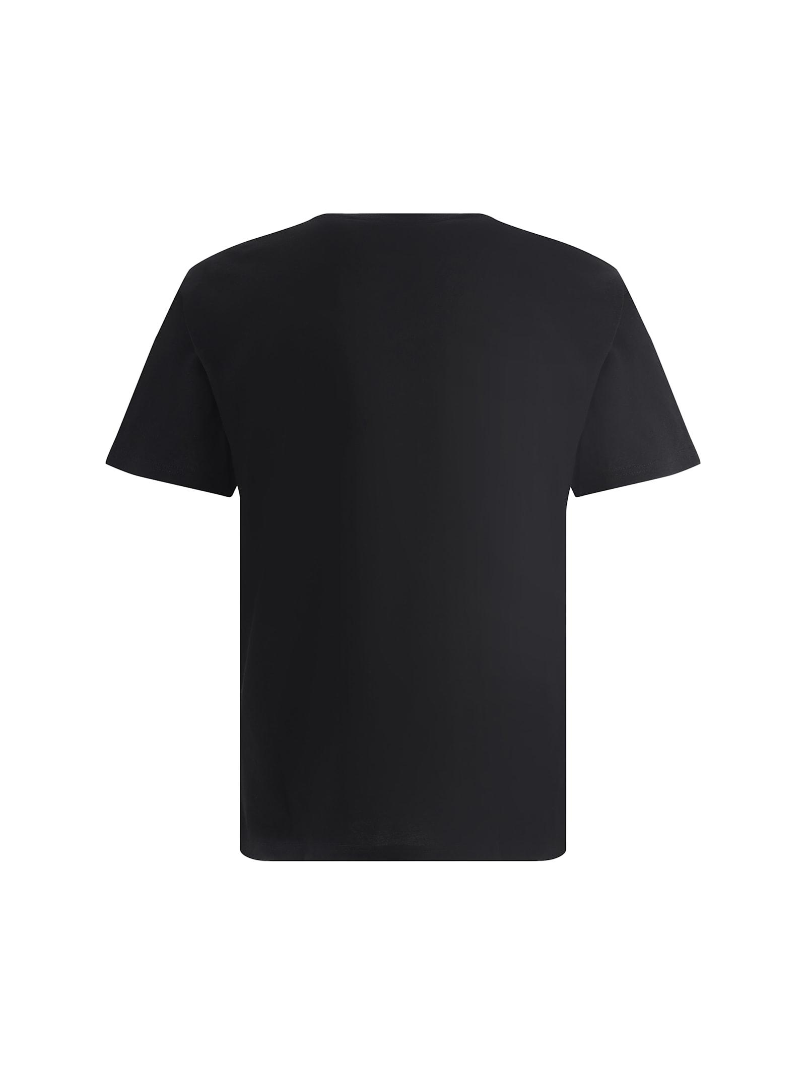 VALENTINO Crew Neck Short Sleeves T-shirts In Black Product Image