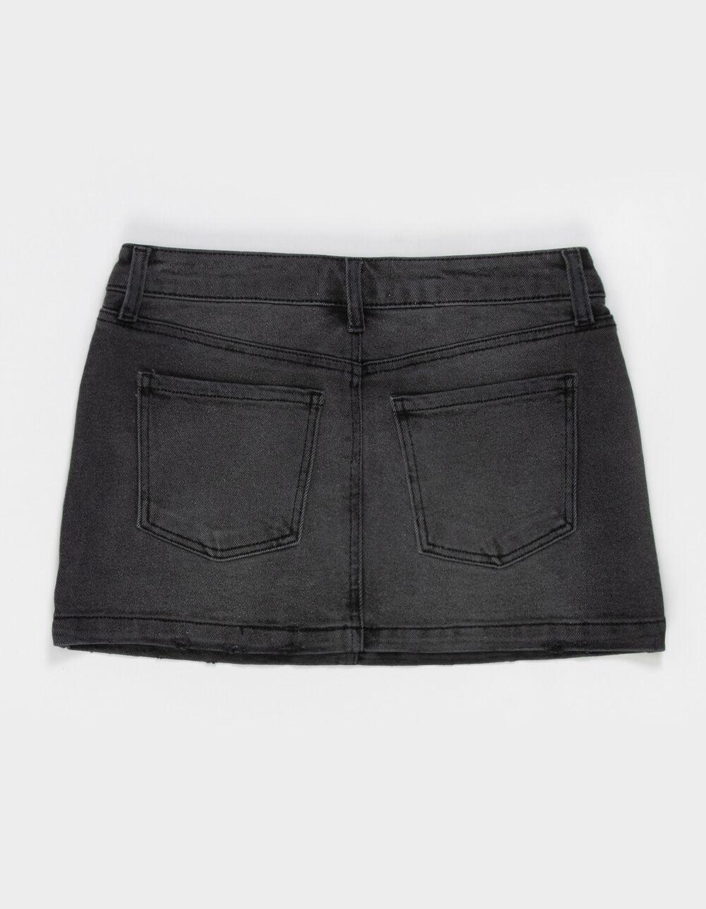 RSQ Womens Low Rise Denim Mini Skirt - DARK RINSE Product Image