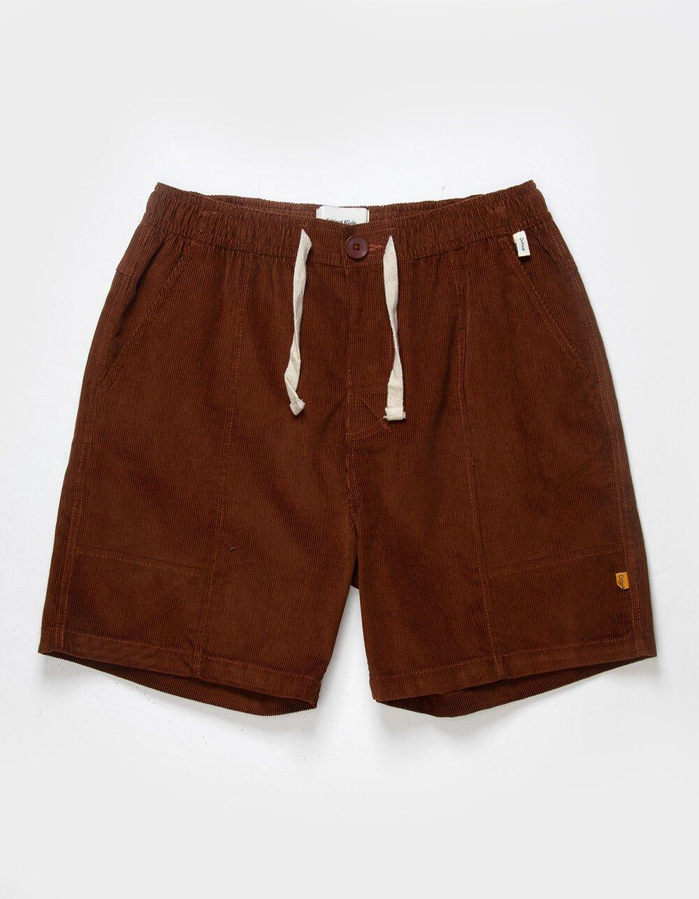 THE CRITICAL SLIDE SOCIETY All Day Cord Mens Shorts - ECRU Product Image