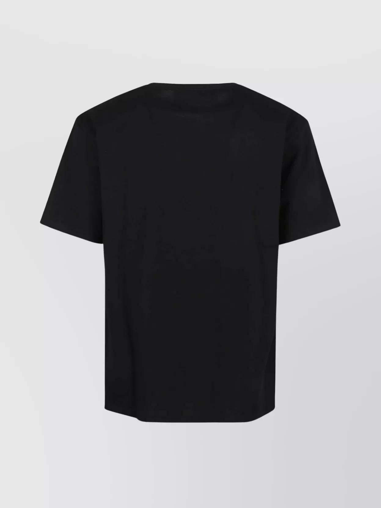 VALENTINO Crew Neck Short Sleeves T-shirts In Black Product Image