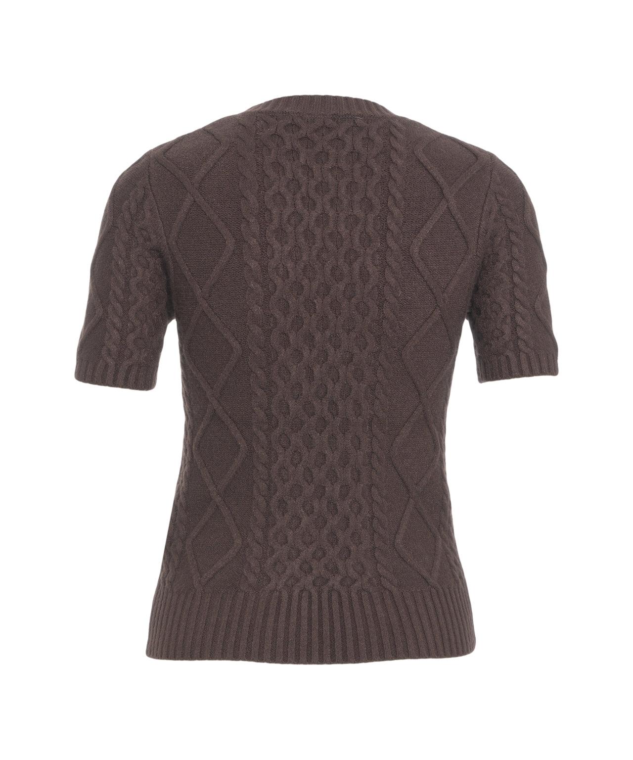 Short sleeved knit sweater Product Image