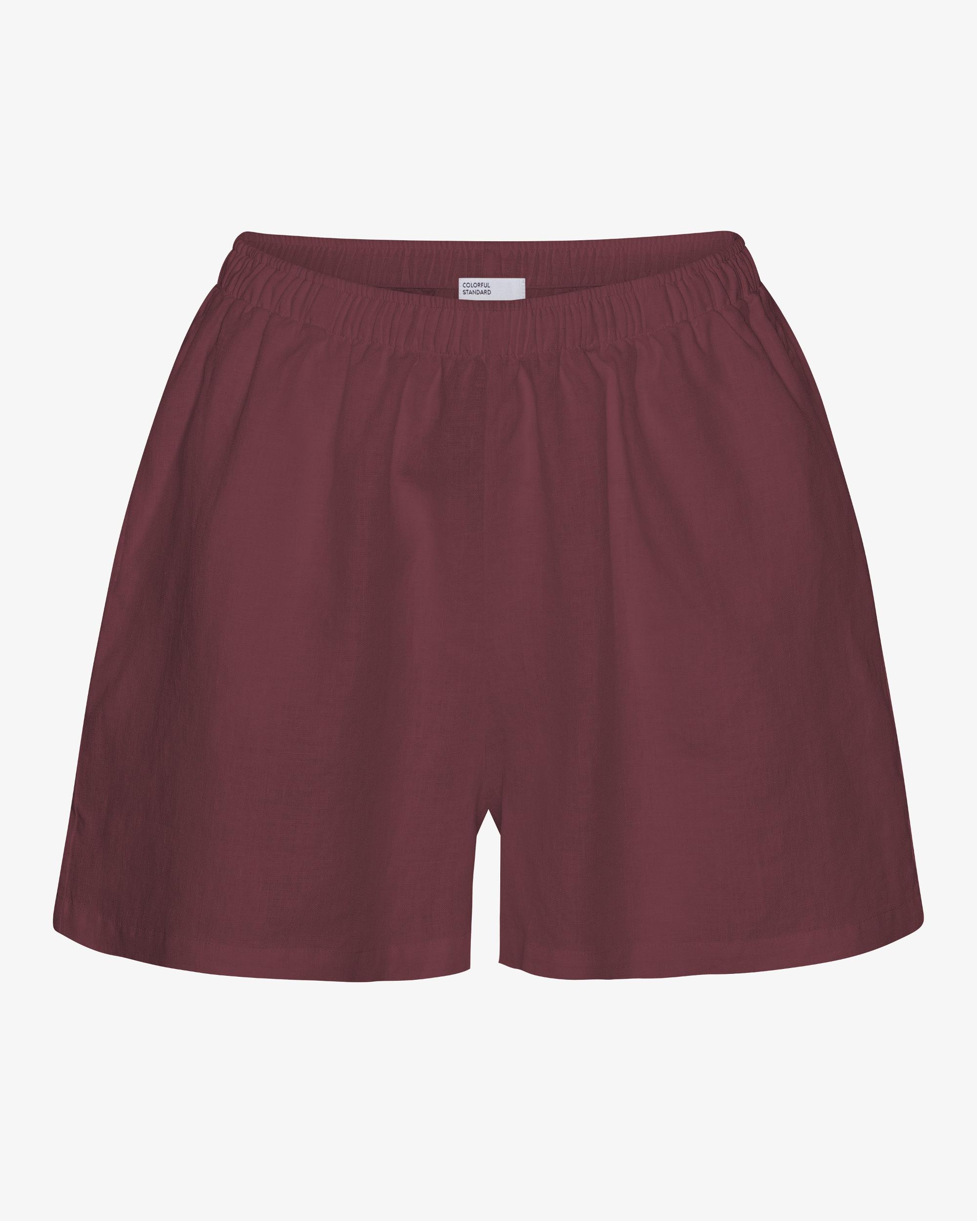 Linen Shorts - Petrol Blue Product Image