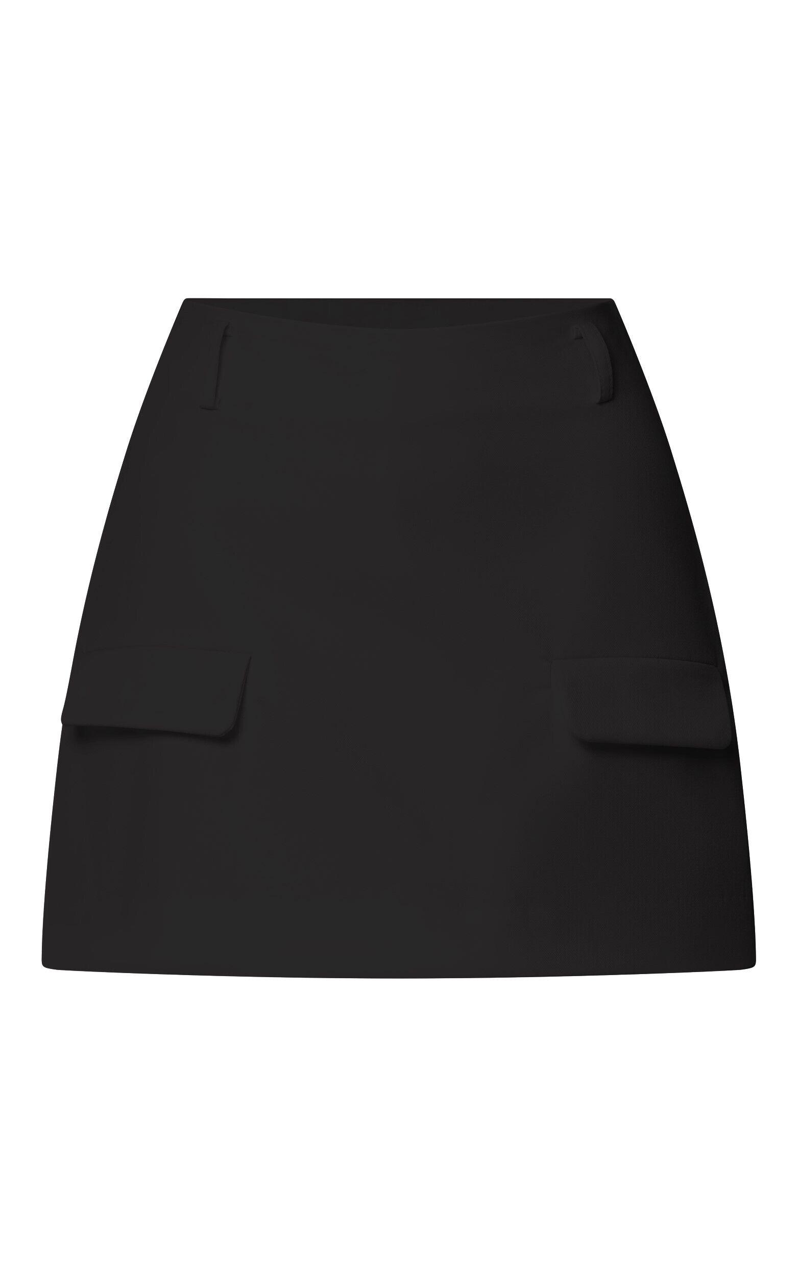 Haidy Skort - Mid Waisted Tailored Mini Skort in Black Product Image