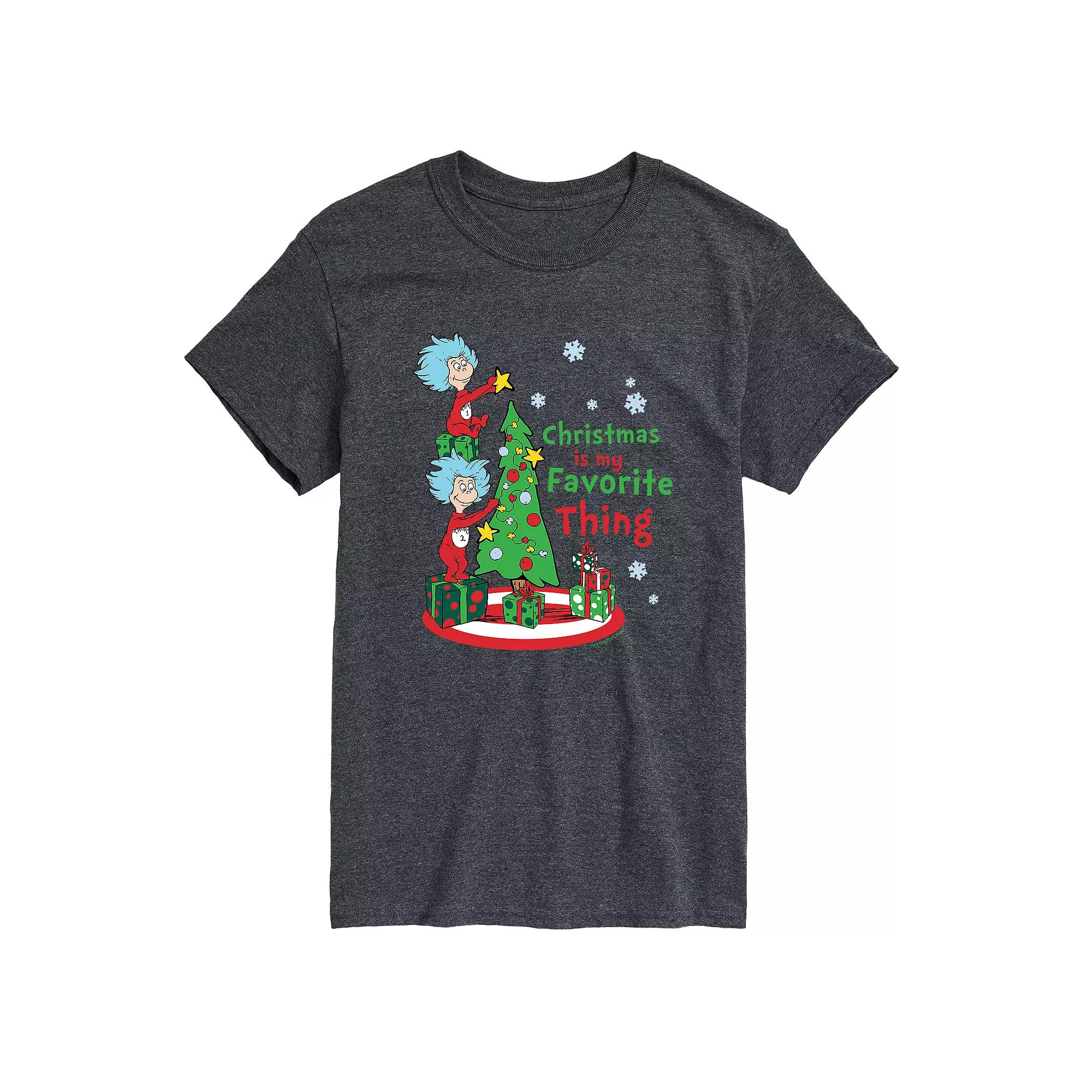 Men's Dr. Seuss Christmas is my Favorite Thing Tee,  Product Image