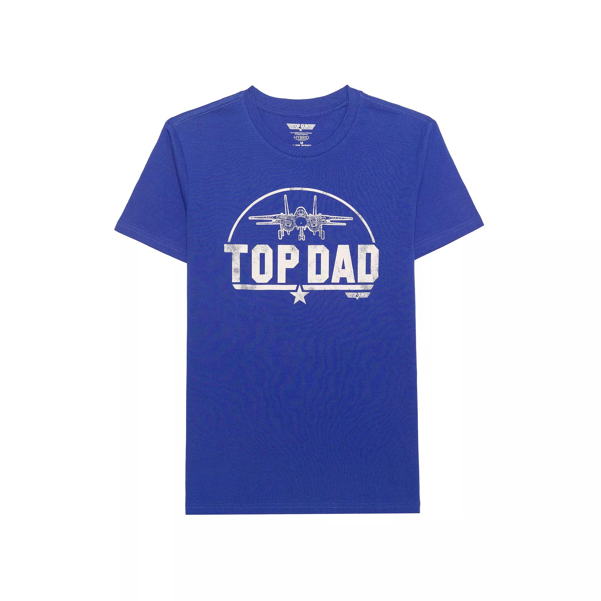 Men's Top Dad Graphic Tee, Size: Large, Blue Product Image