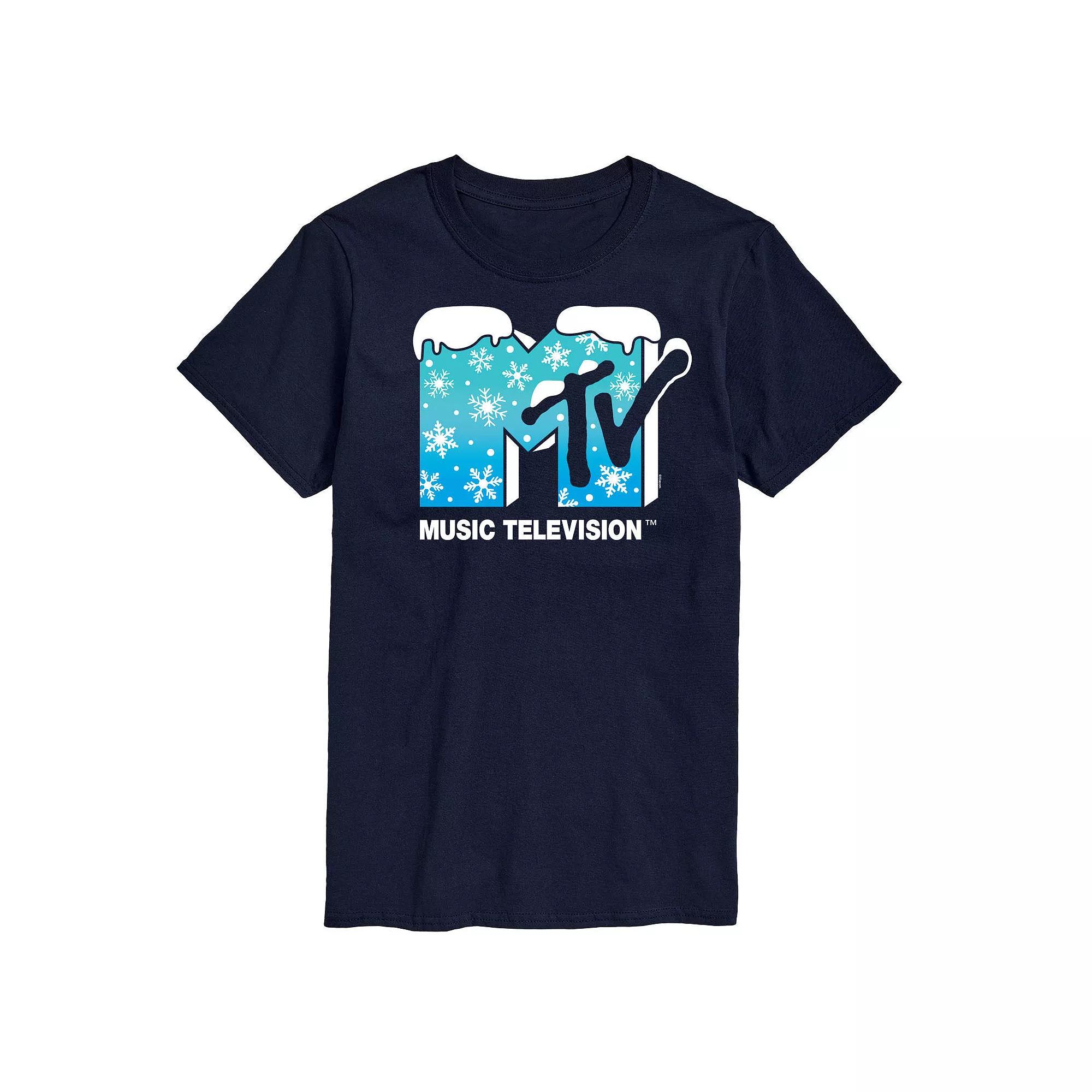 Big & Tall MTV Snowflakes Logo Graphic Tee, Men's,  Product Image