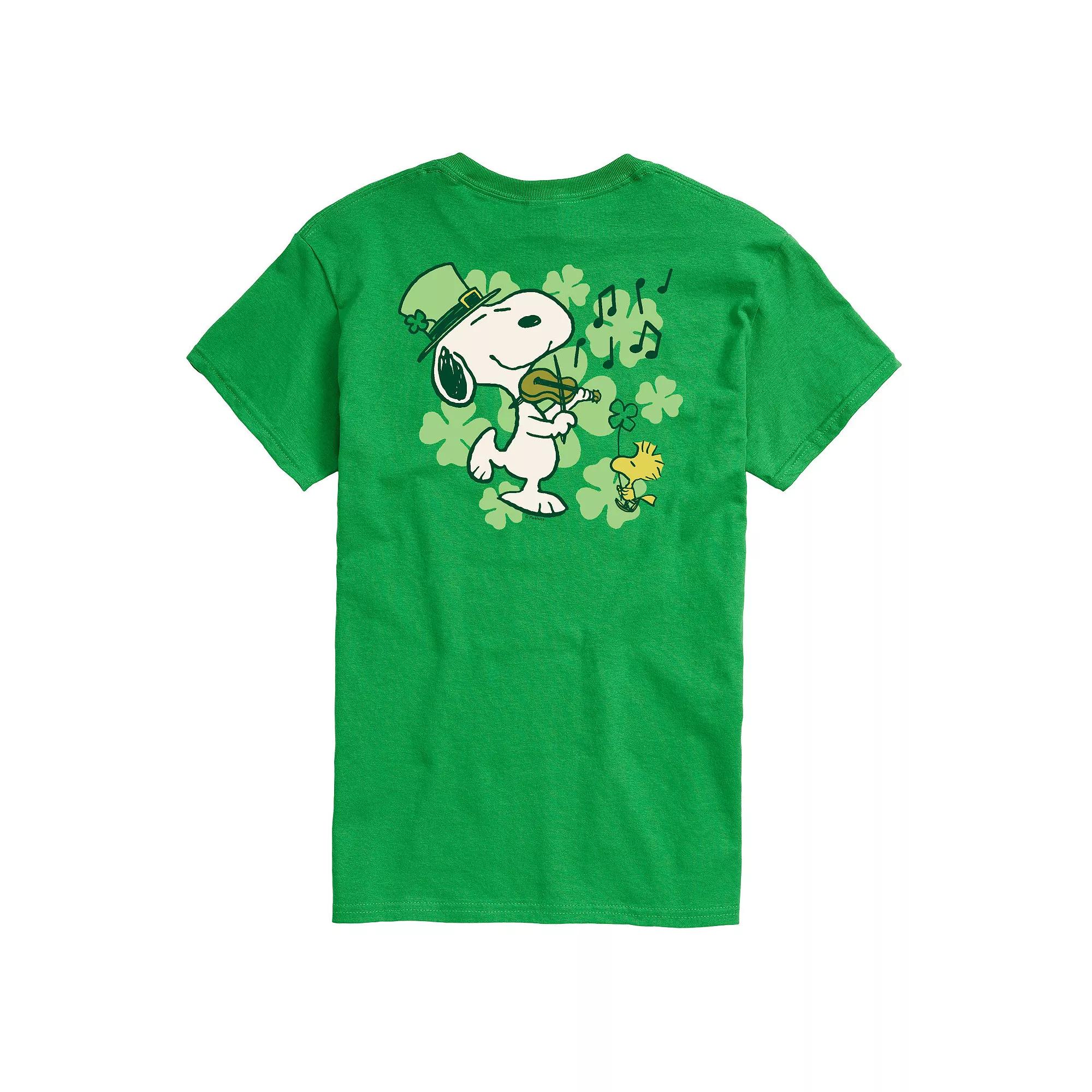 Men's Peanuts Snoopy St. Patrick's Day Graphic Tee,  Product Image
