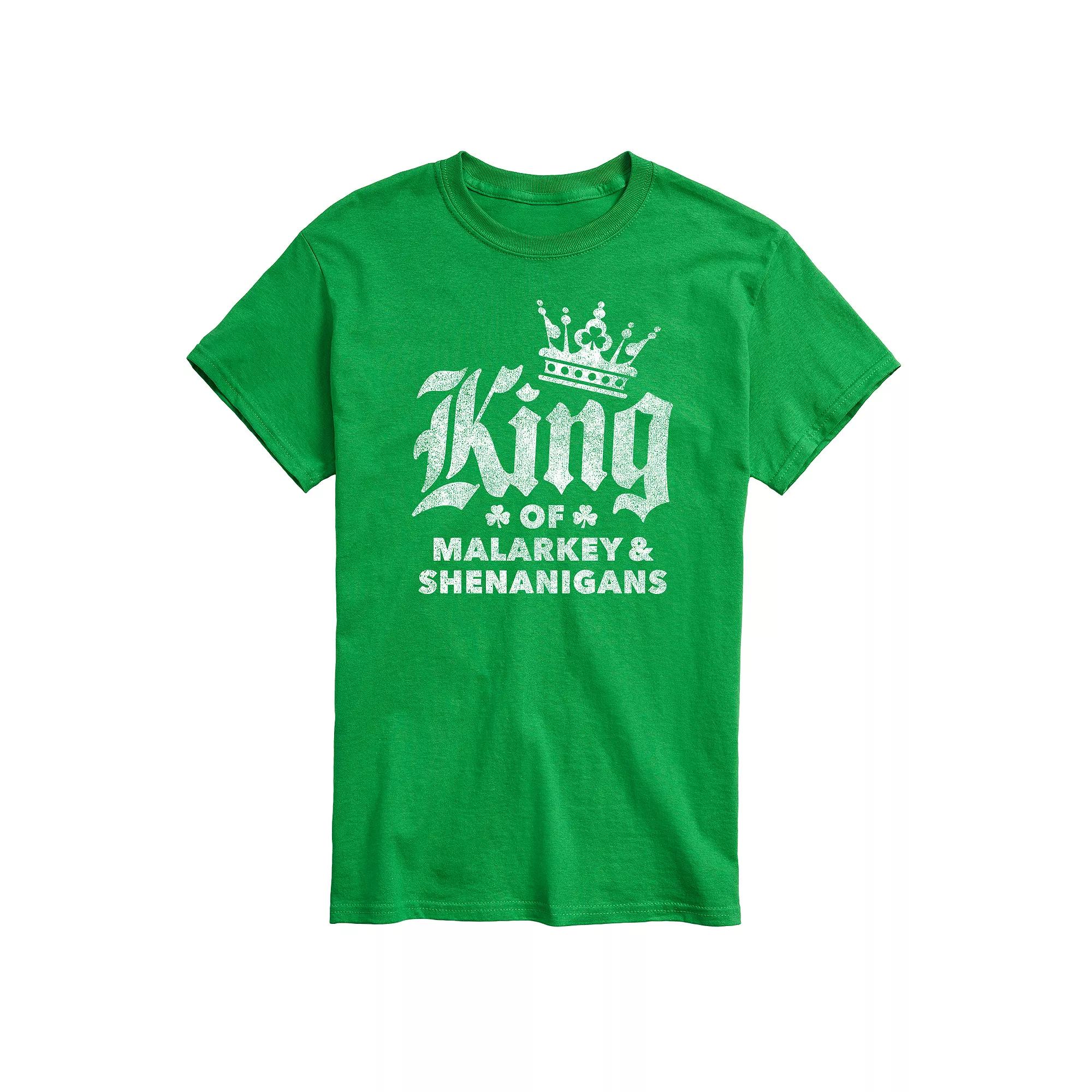 Big & Tall King Of Malarkey Shenanigans Tee, Men's,  Product Image