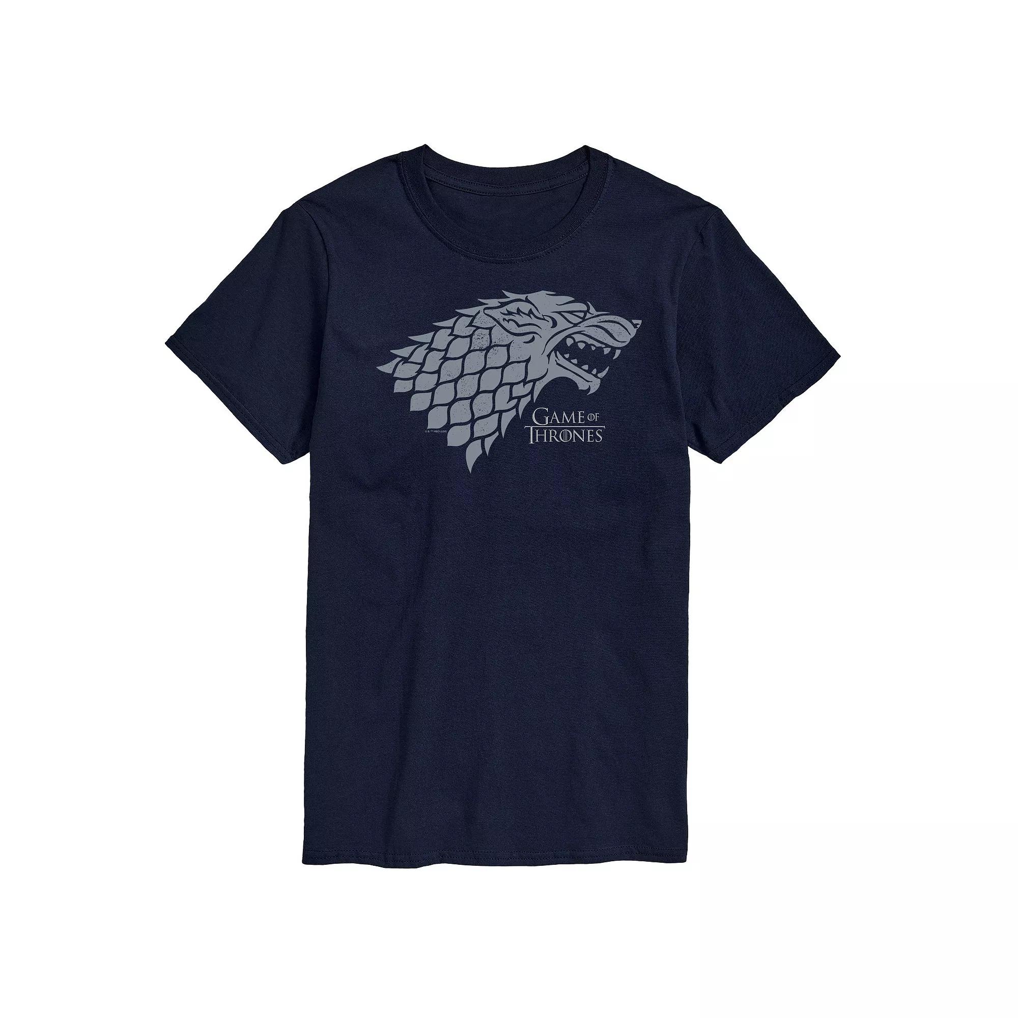 Men's Game Of Thrones Stark Wolf Head Graphic Tee,  Product Image