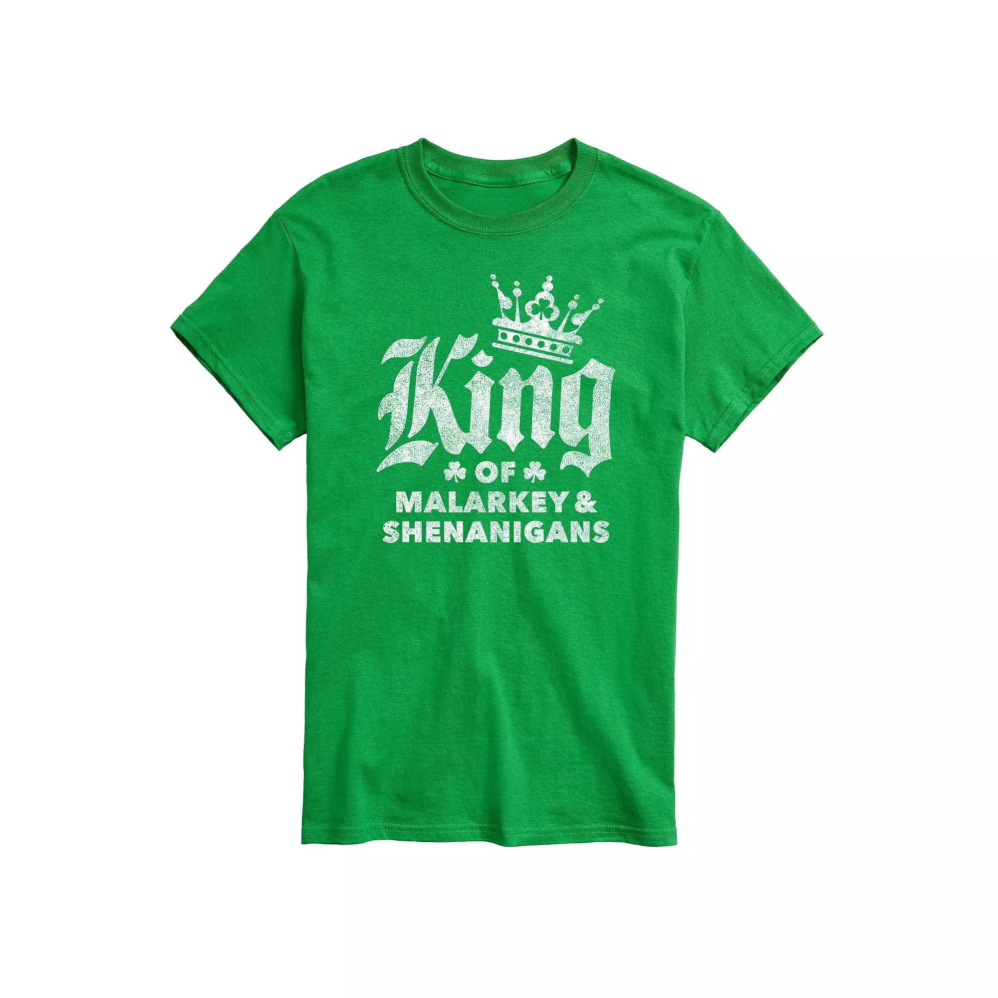 Big & Tall King Of Malarkey Shenanigans Tee, Men's,  Product Image