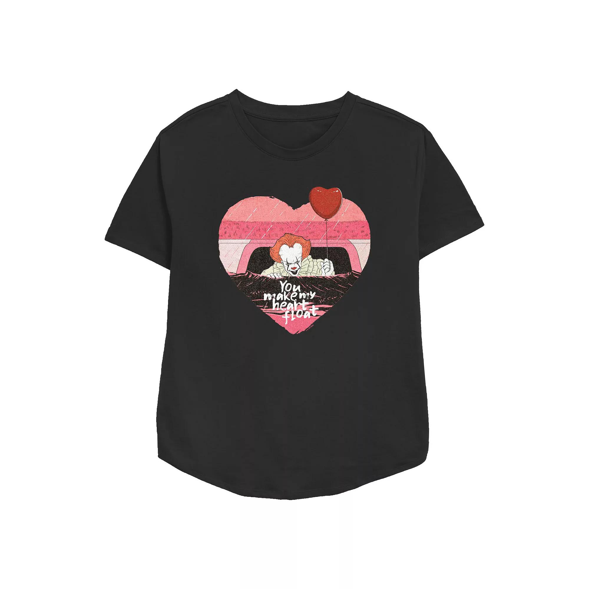 Women's IT You Make My Heart Float Relaxed Fit Graphic Tee,  Product Image
