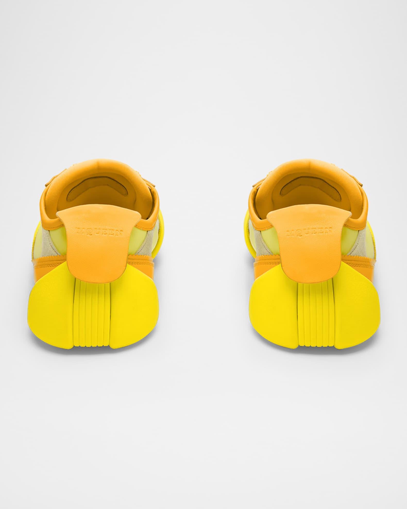 Men's Flexion Nylon and Leather Low-Top Sneakers Product Image