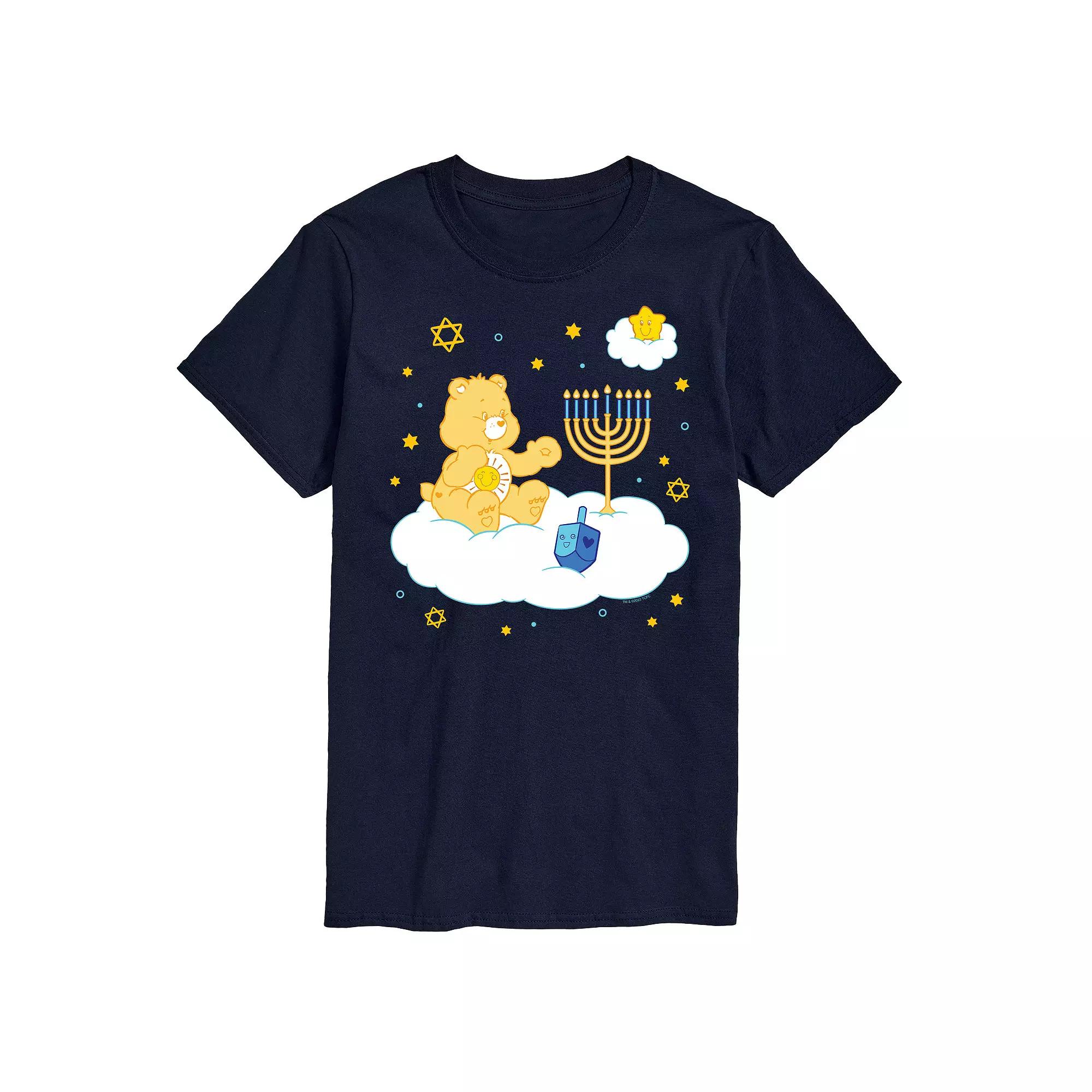 Men's Care Bears Hanukkah Cloud Graphic Tee,  Product Image