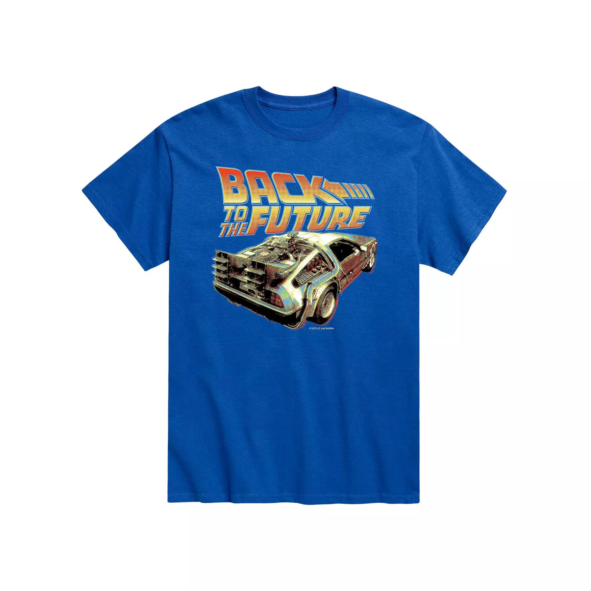 Big & Tall Back to the Future Delorean Closeup Graphic Tee, Men's,  Product Image