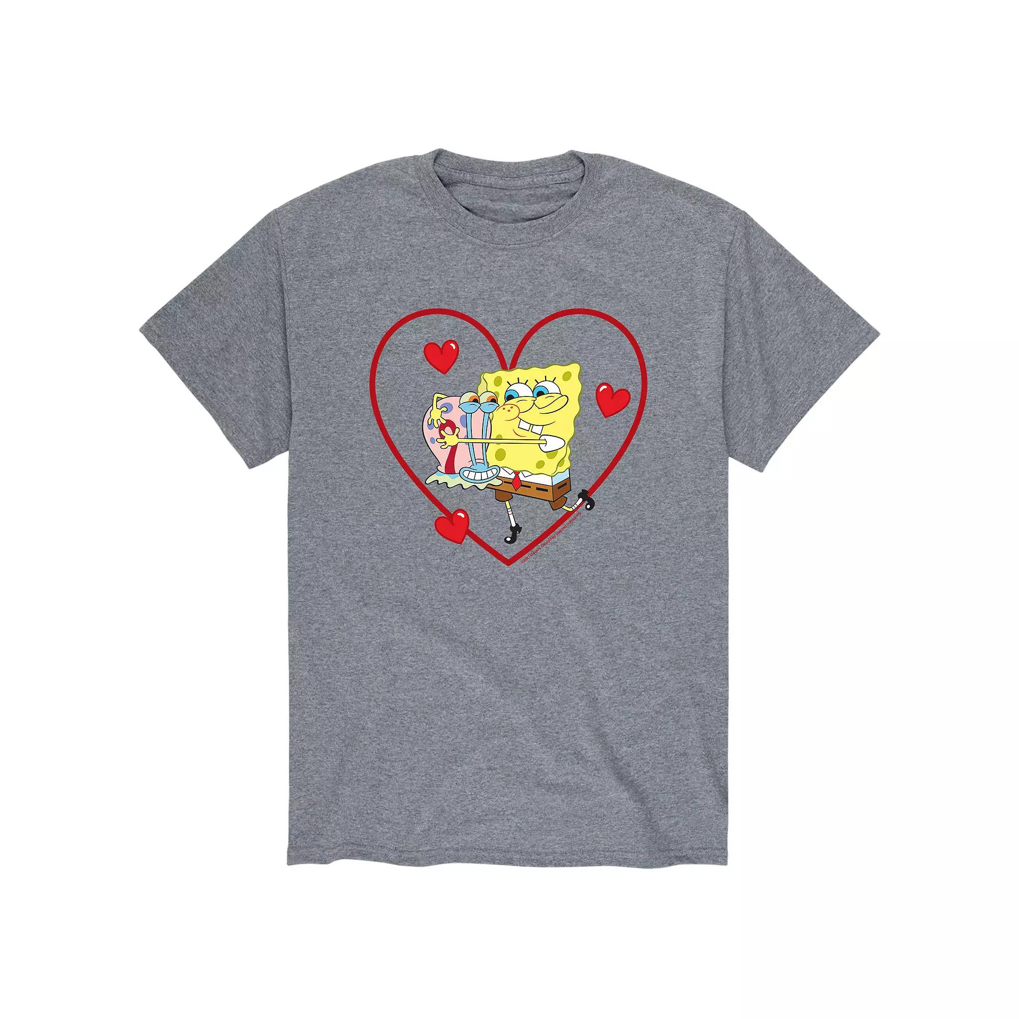 Men's SpongeBob SquarePants Gary Heart Tee,  Product Image