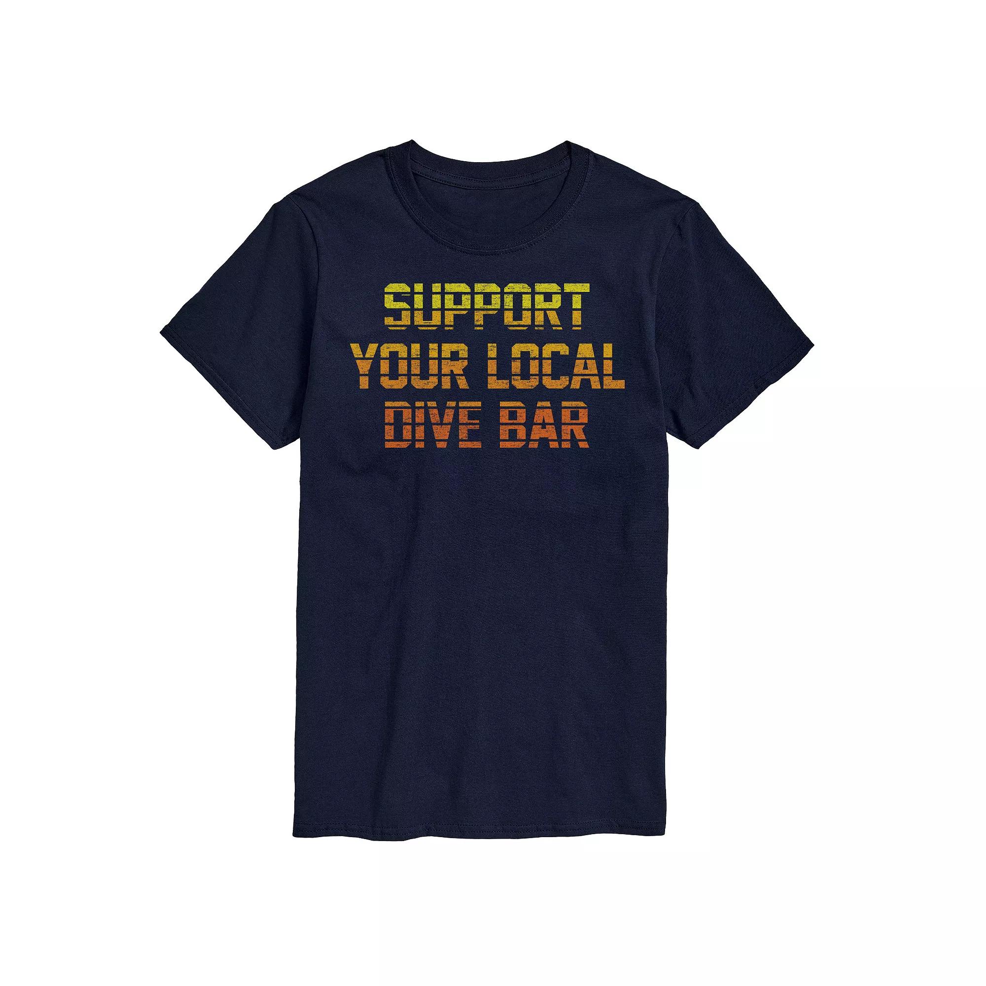 Men's Support Local Dive Bar Tee,  Product Image