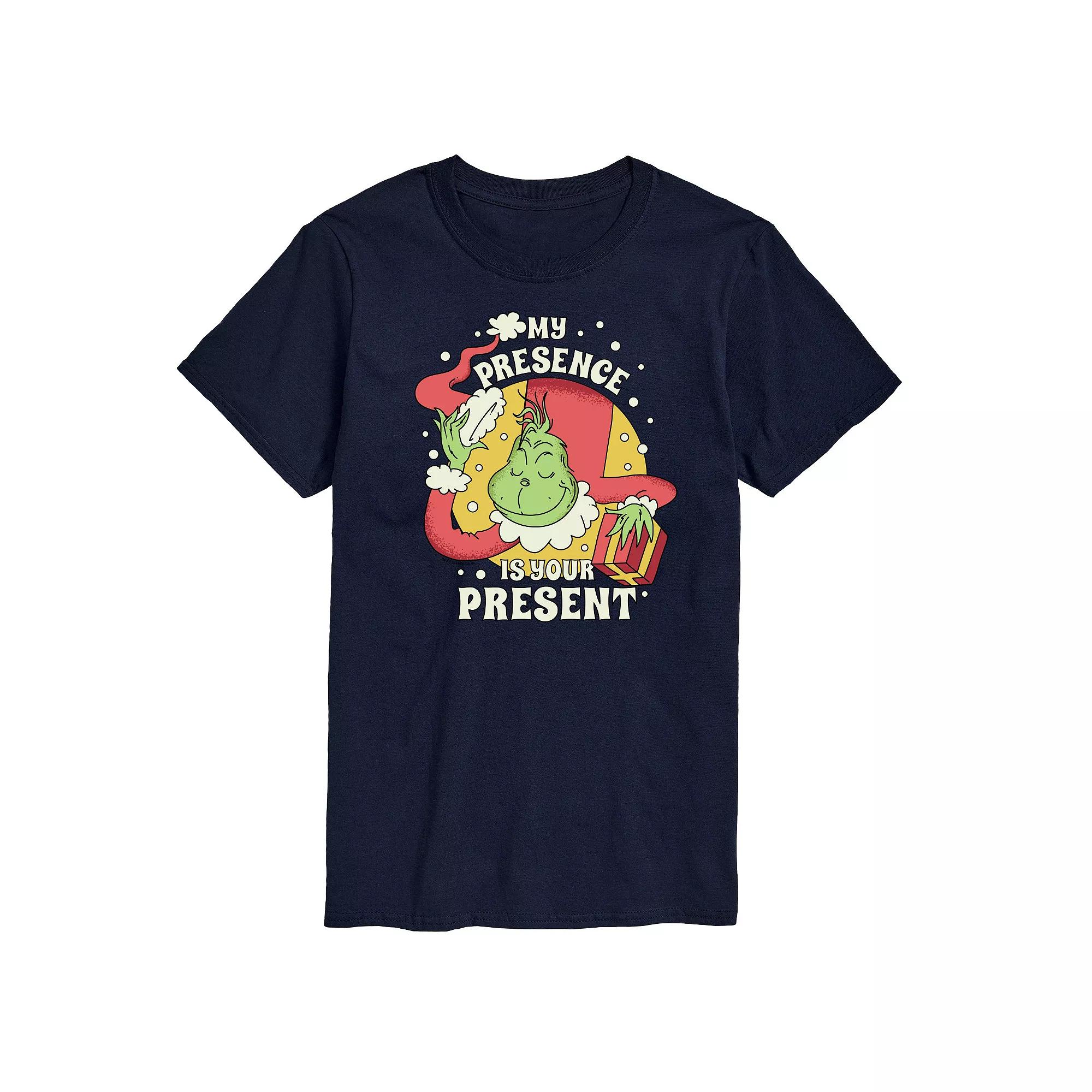 Men's Dr. Seuss The Grinch My Presence Is Your Present Graphic Tee,  Product Image