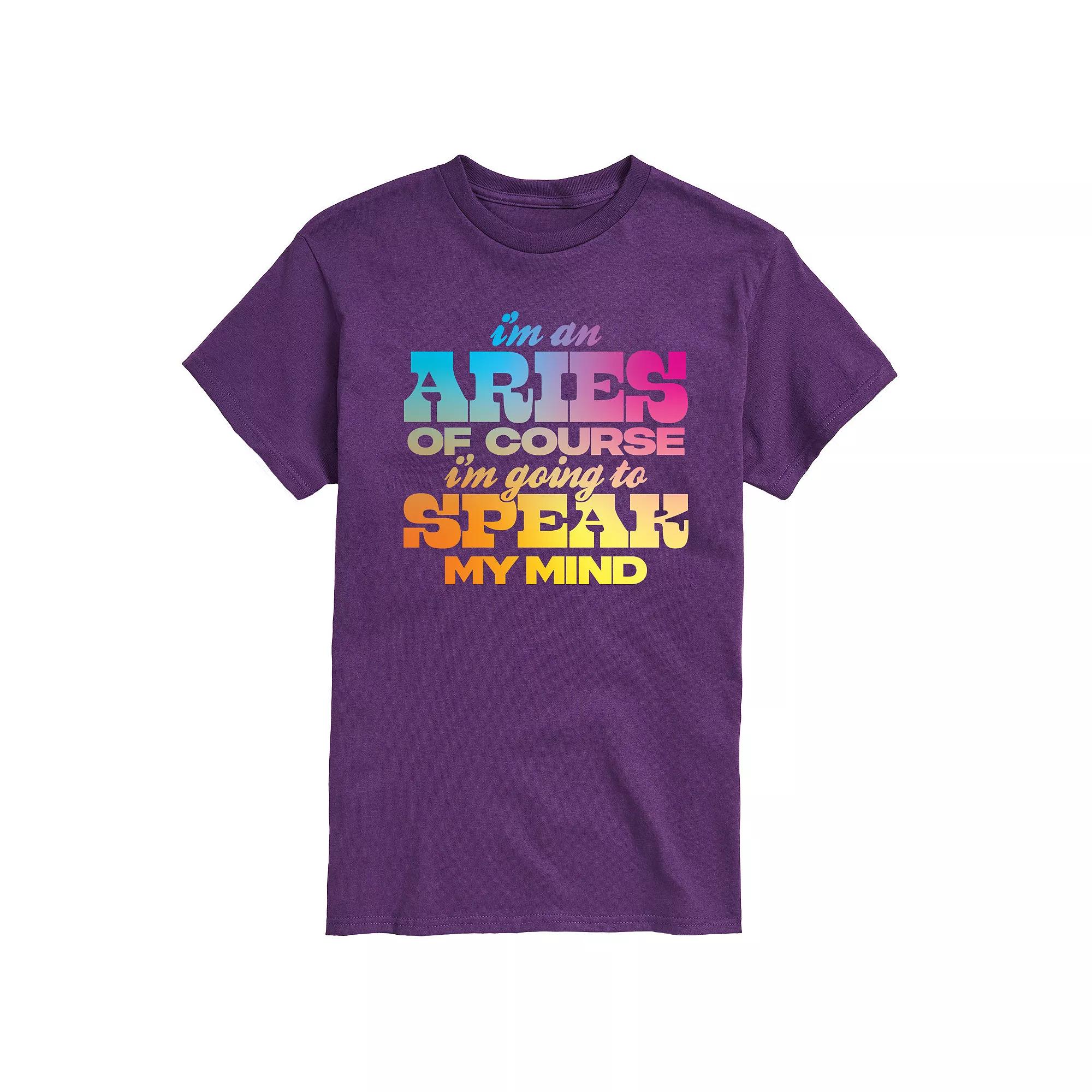 Men's Aries Speak My Mind Graphic Tee,  Product Image
