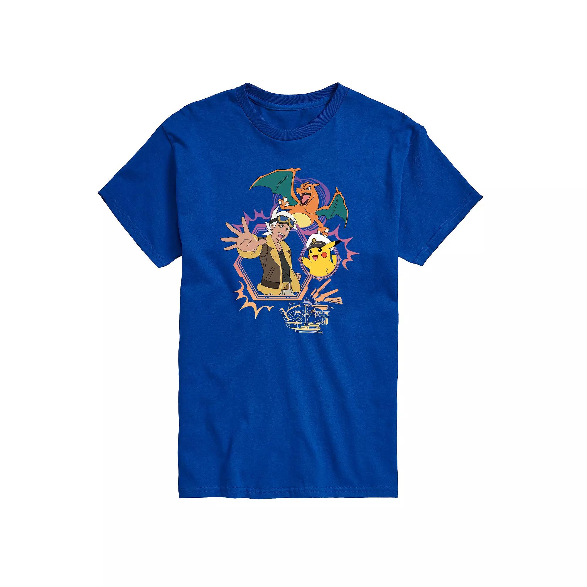 Men's Pokemon Freide Cap Charizard Graphic Tee,  Product Image