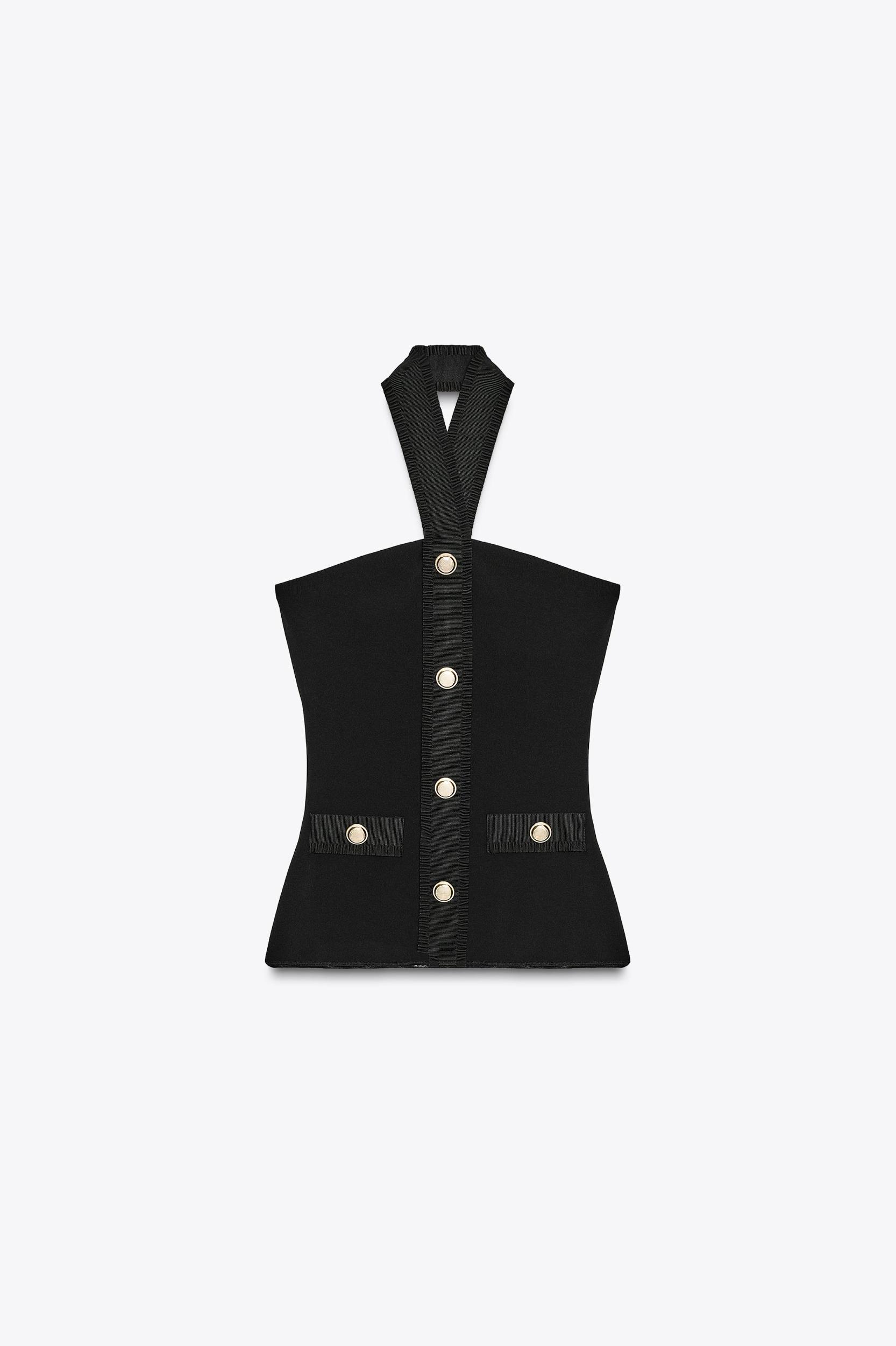 STRETCH CONTOURING HALTER TOP Product Image