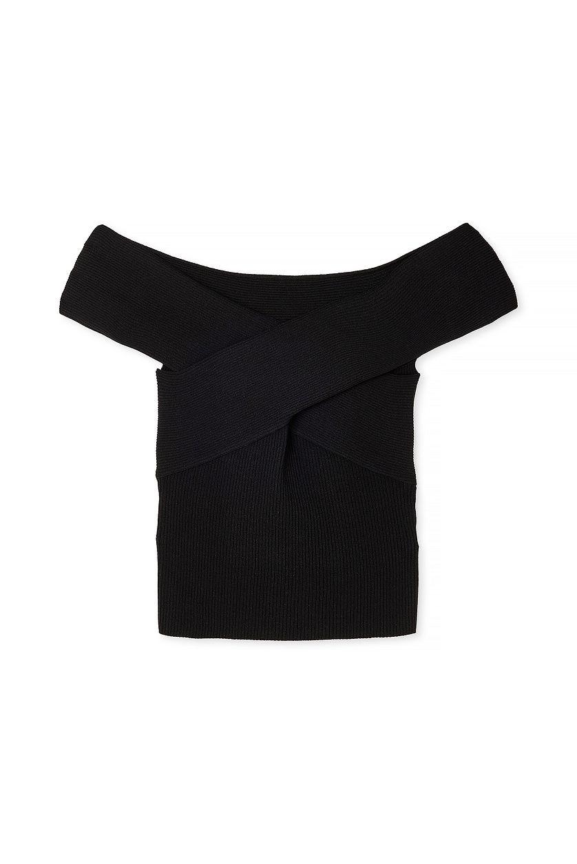 Knitted Off Shoulder Top Product Image