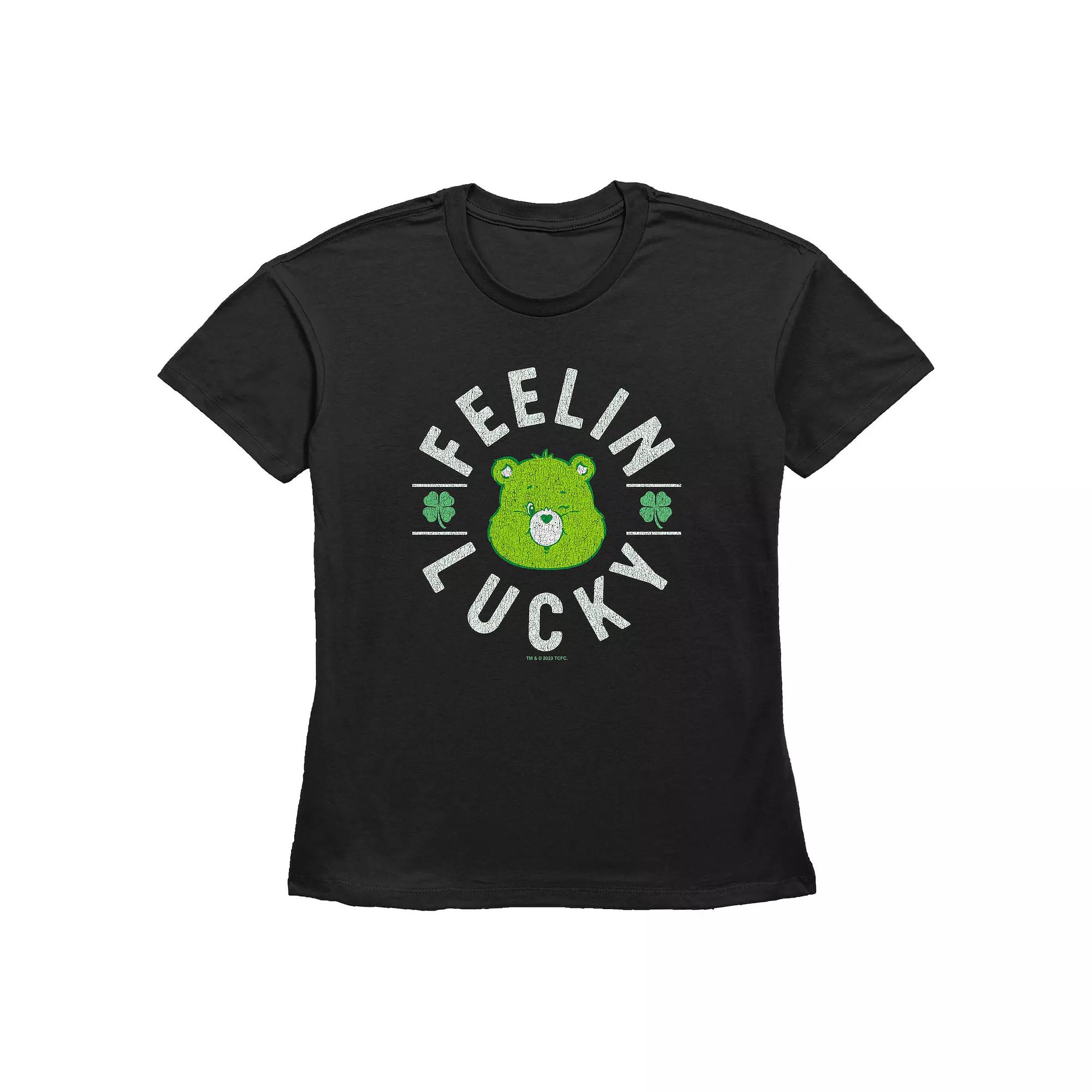 Women's Care Bears Good Luck Bear Feelin' Lucky Graphic Tee,  Product Image