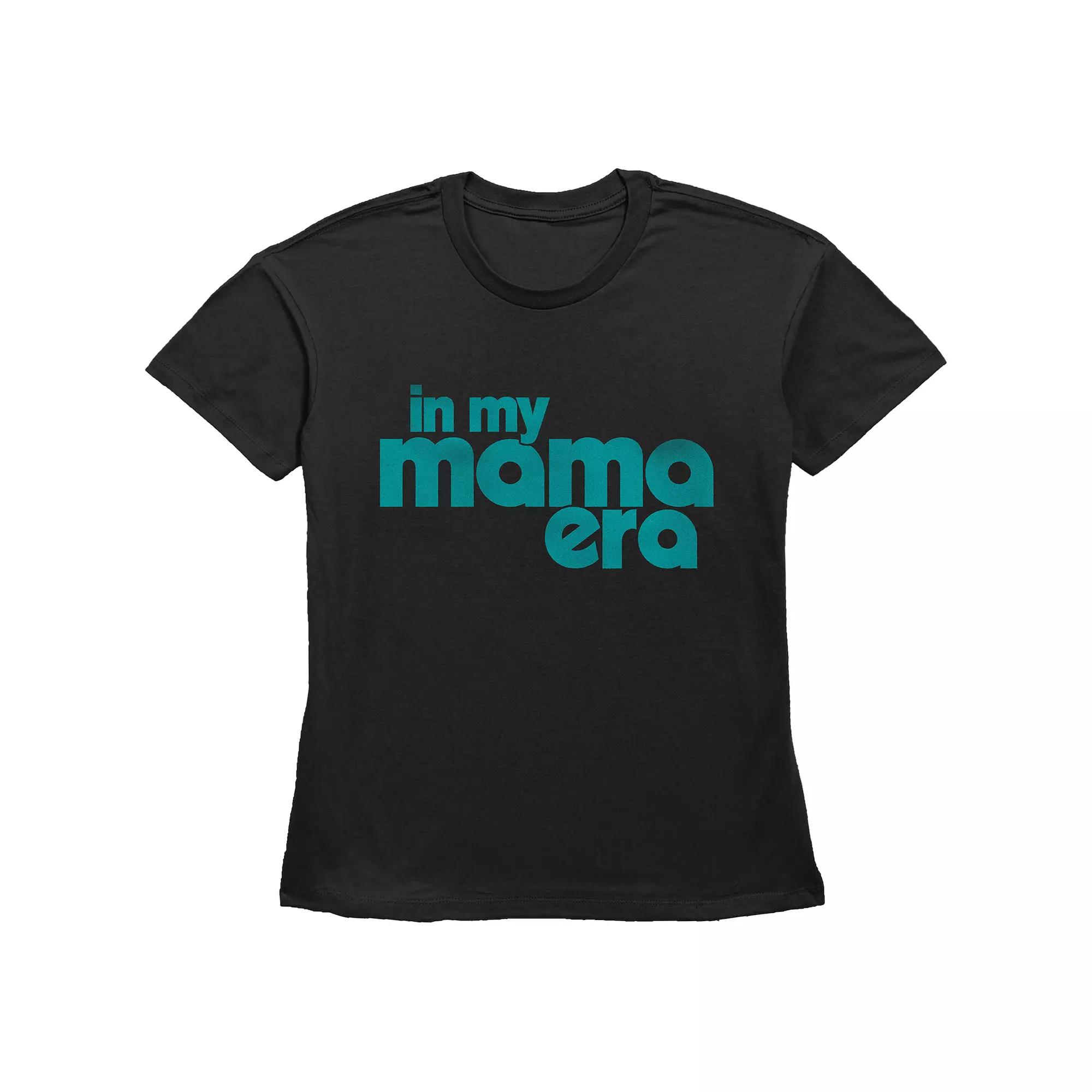 Women's In My Mama Era Basic Fit Graphic Tee, Size: XS, Black Product Image