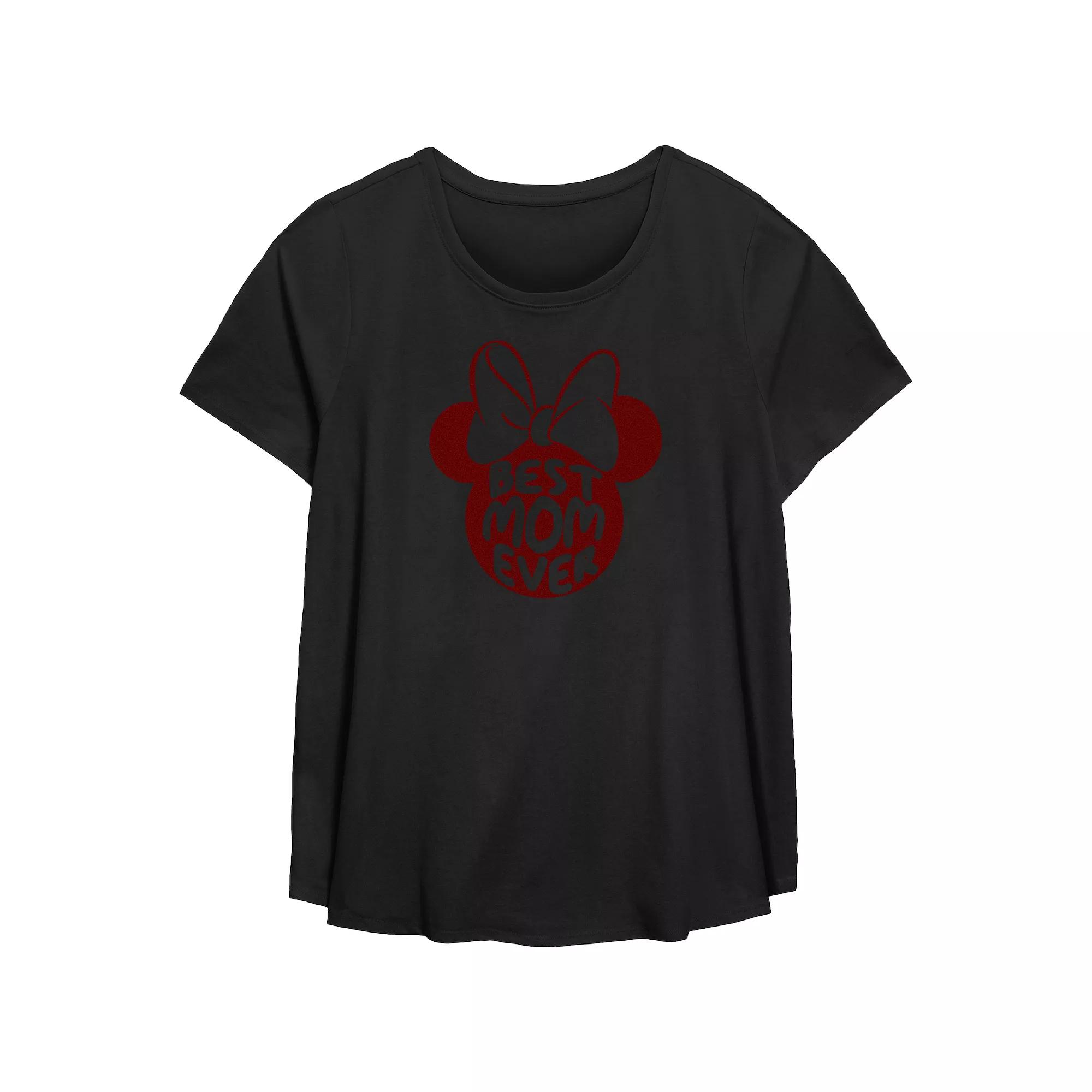 Disney's The Nightmare Before Christmas Jack Skellington And Sally Stamp Plus Size Flowy Graphic Tee, Women's, Size: 3XL, Black Product Image