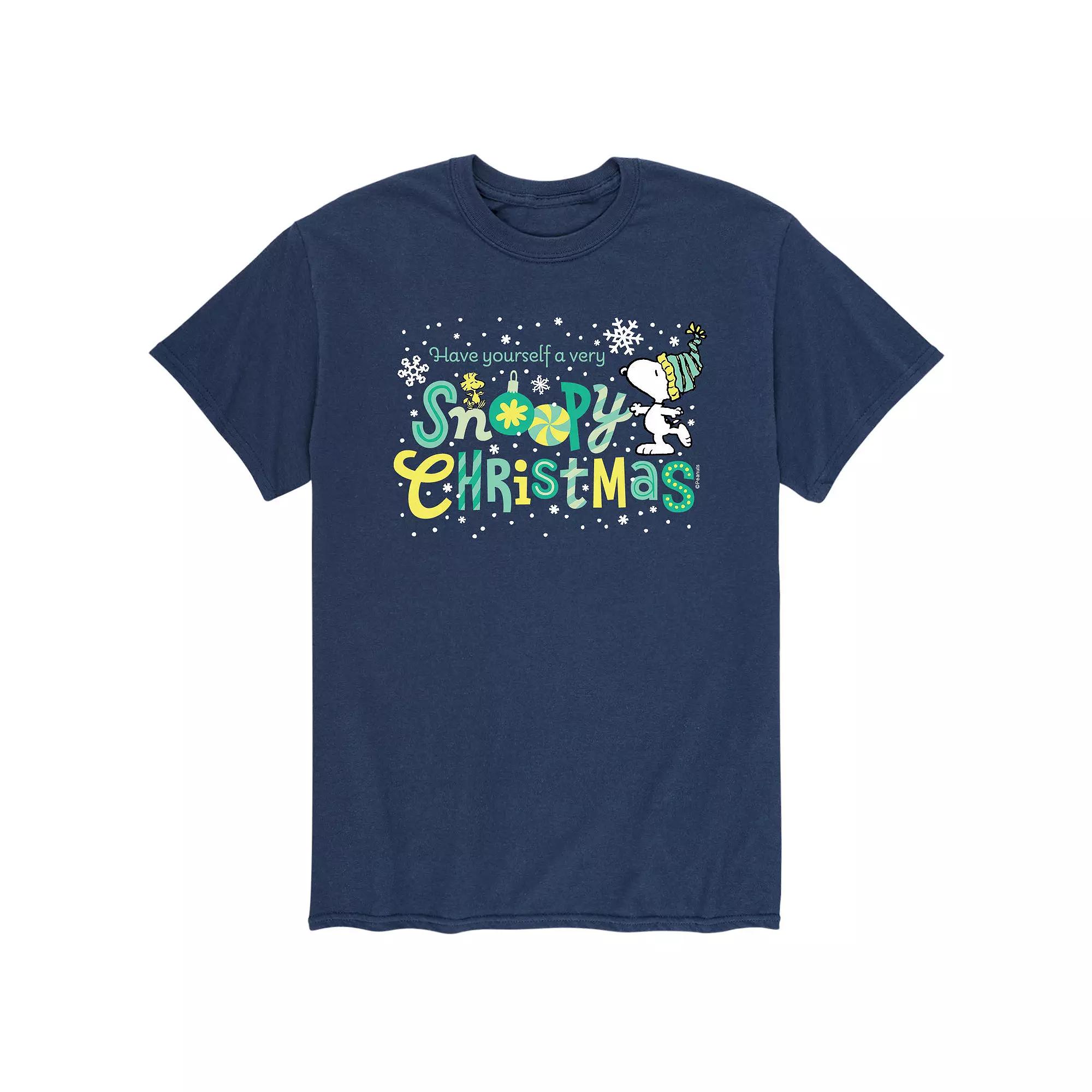 Men's Peanuts Snoopy Christmas Tee,  Product Image
