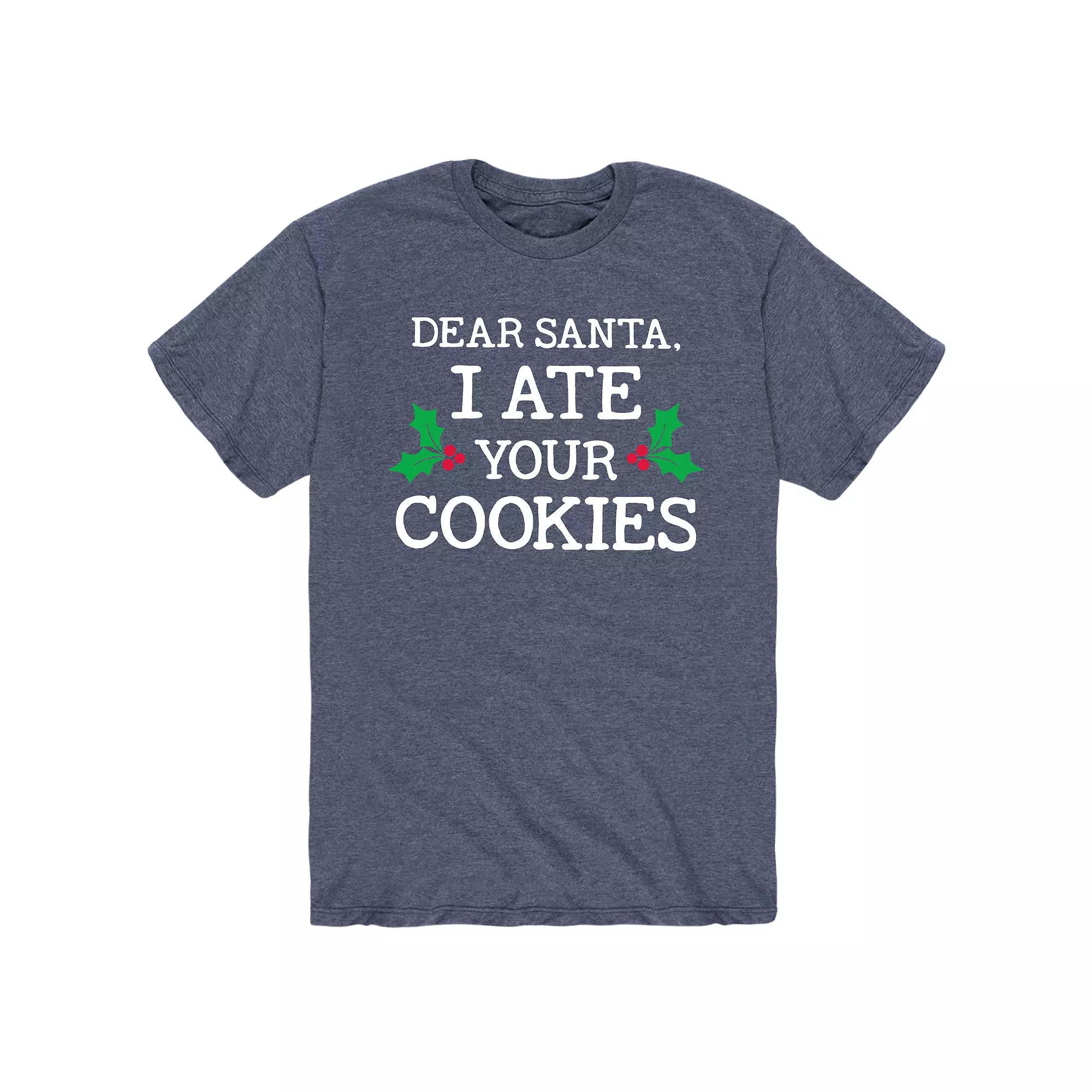 Men's Dear Santa I Ate Your Cookies Tee,  Product Image