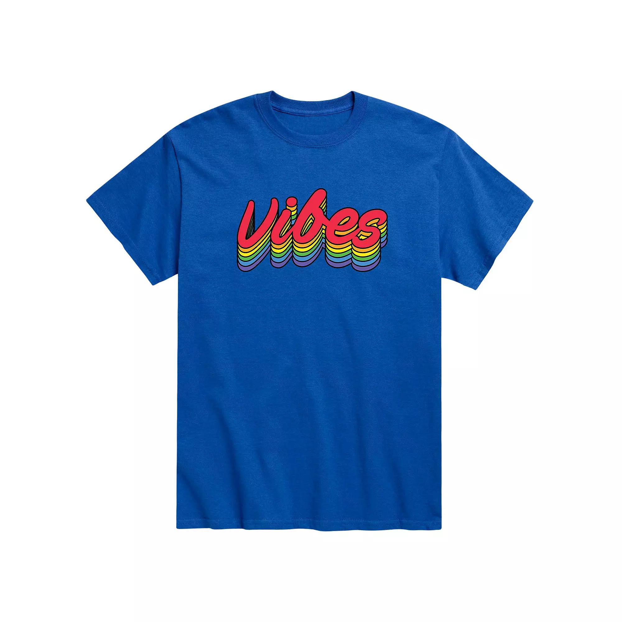 Men's Rainbow Vibes Graphic Tee,  Product Image