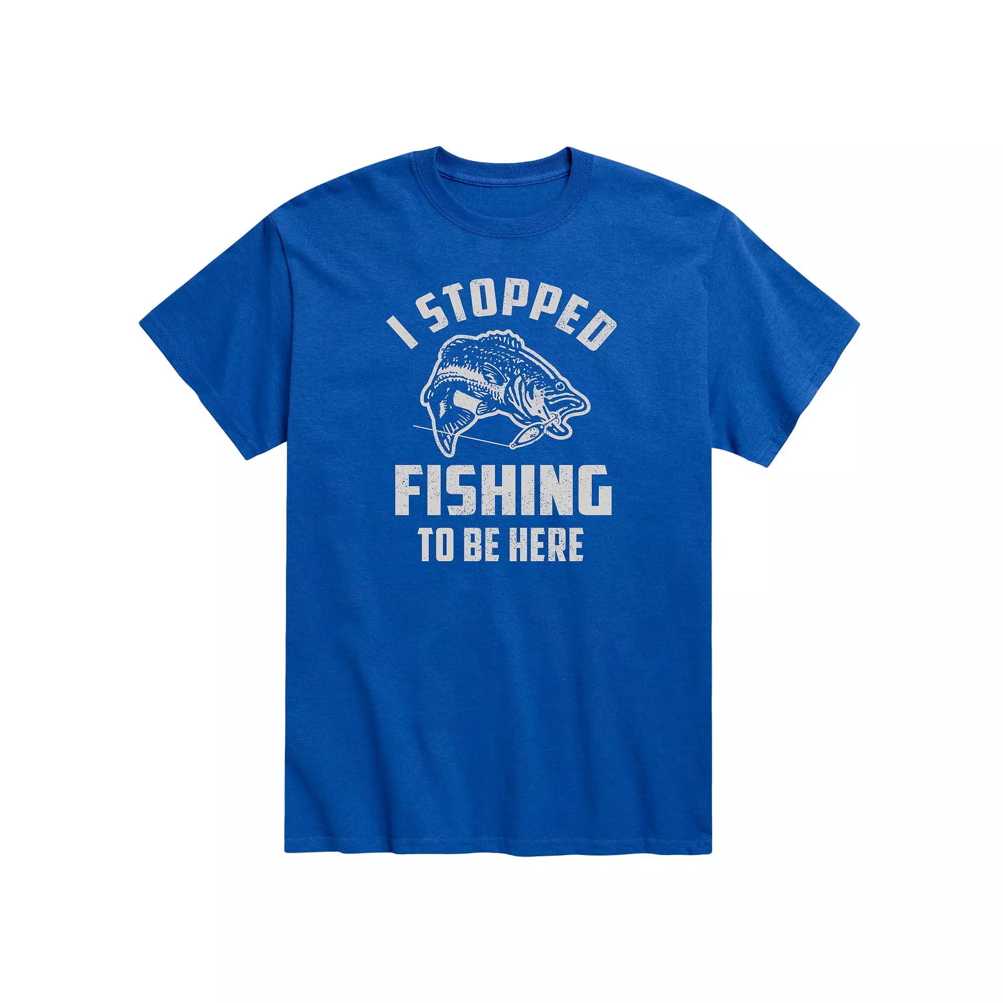Men's Stopped Fishing To Be Here Tee,  Product Image